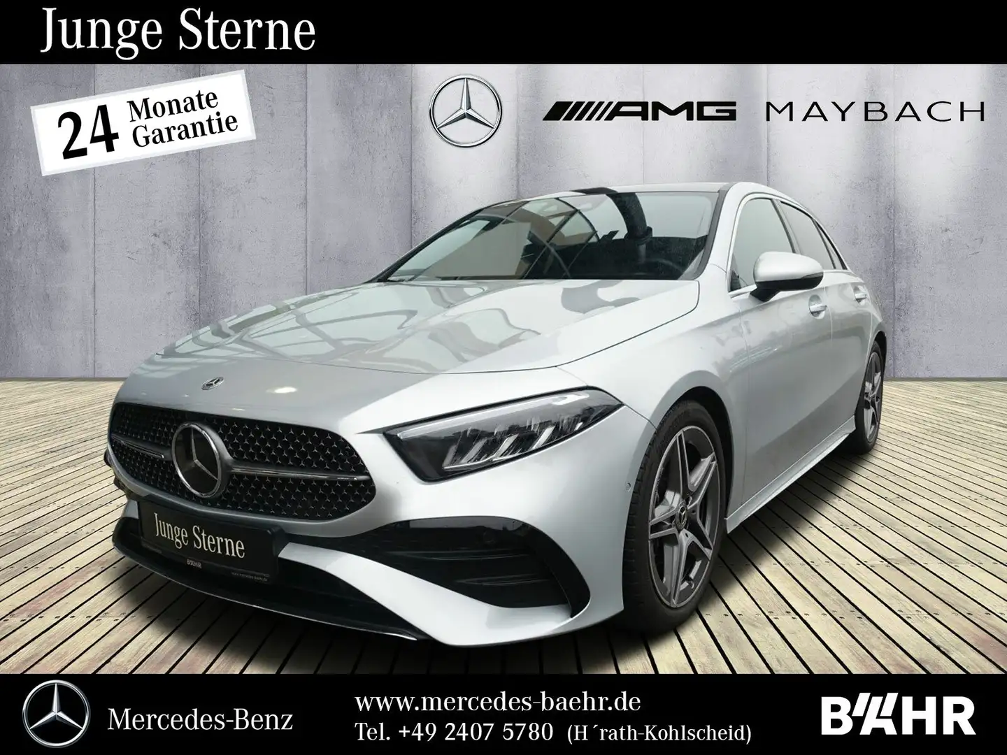 Mercedes-Benz A 200 A 200 AMG/MBUX-Navi/LED/AHK/Pano/Distronic/LRM18 Silber - 1