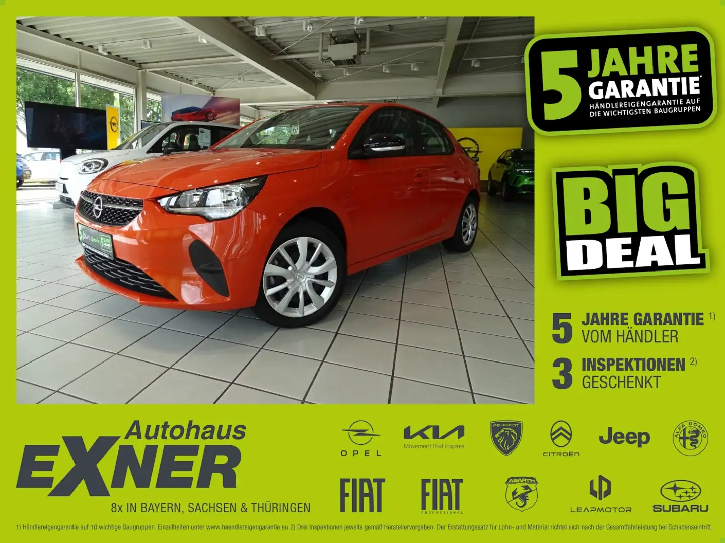 Opel Corsa-e EDITION KlimaA+SpurH+Virtual Orange - 1