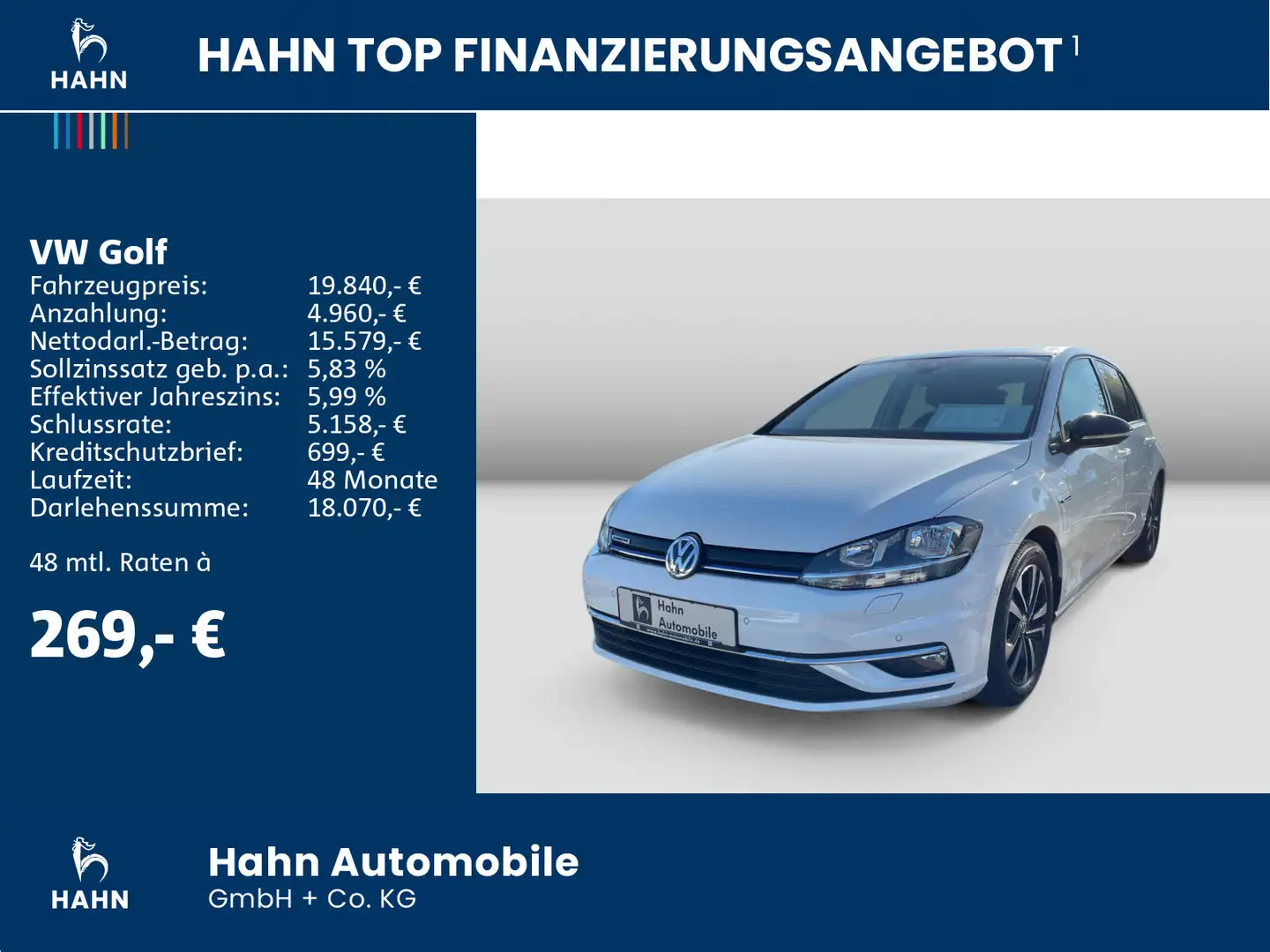 Volkswagen Golf VII BlueMotion IQ.DRIVE 1.5TSI DSG Pano CAM Weiß - 2