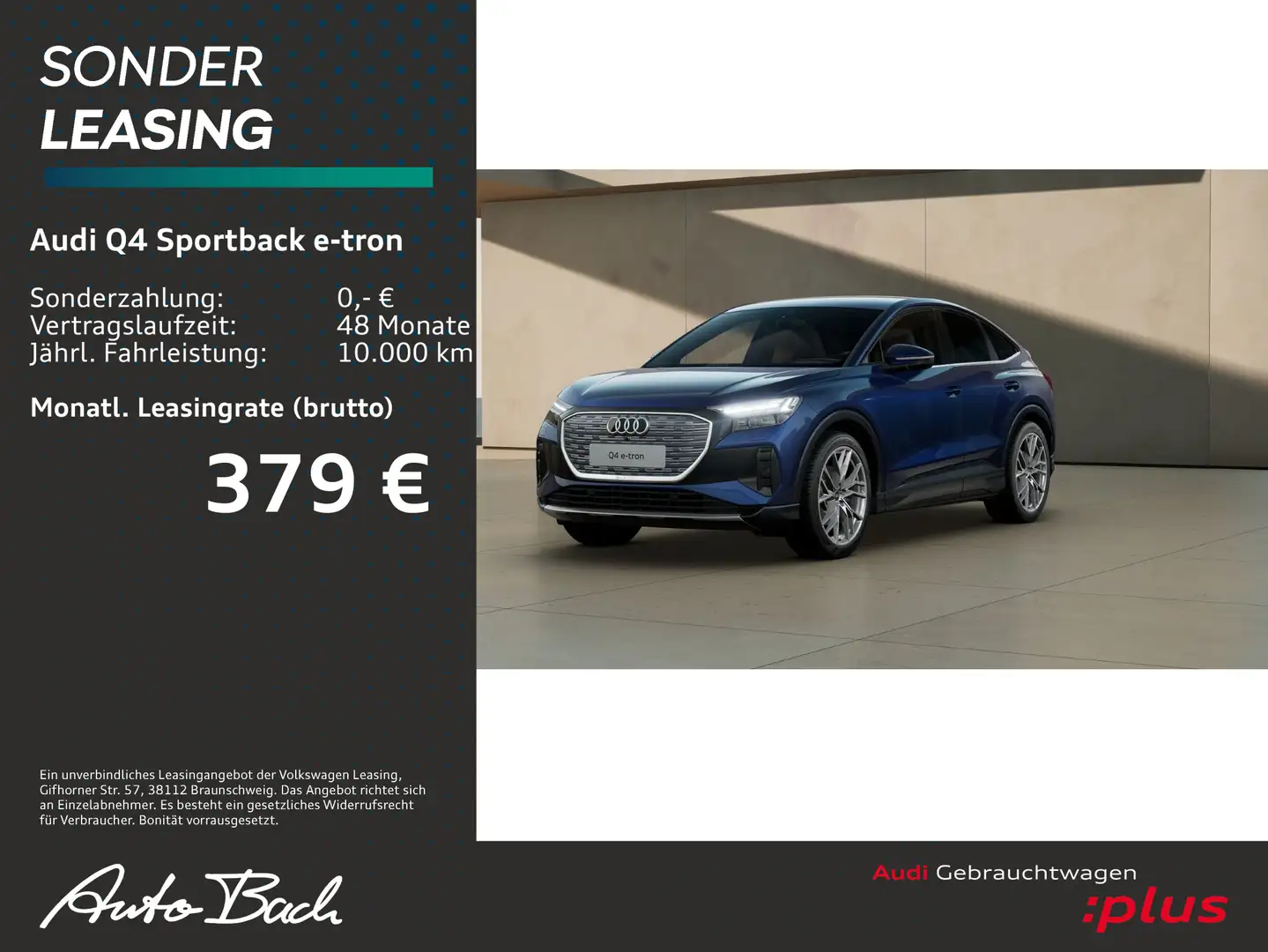 Audi Q4 e-tron 35 Navi LED Standklima ACC E Blau - 2