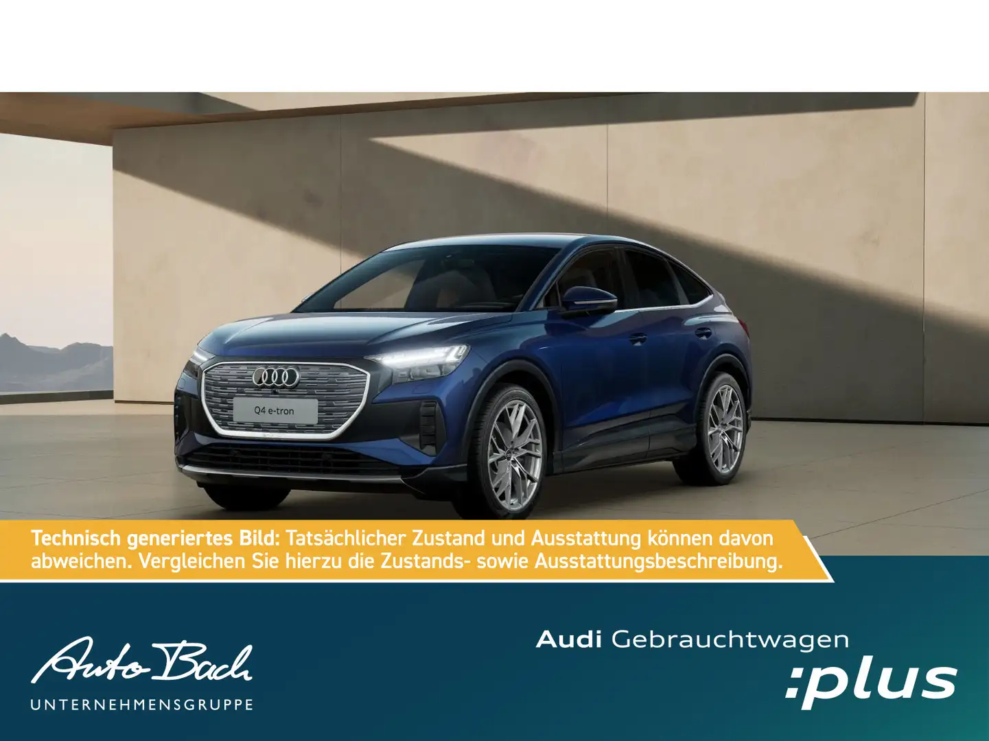 Audi Q4 e-tron 35 Navi LED Standklima ACC E Blau - 1