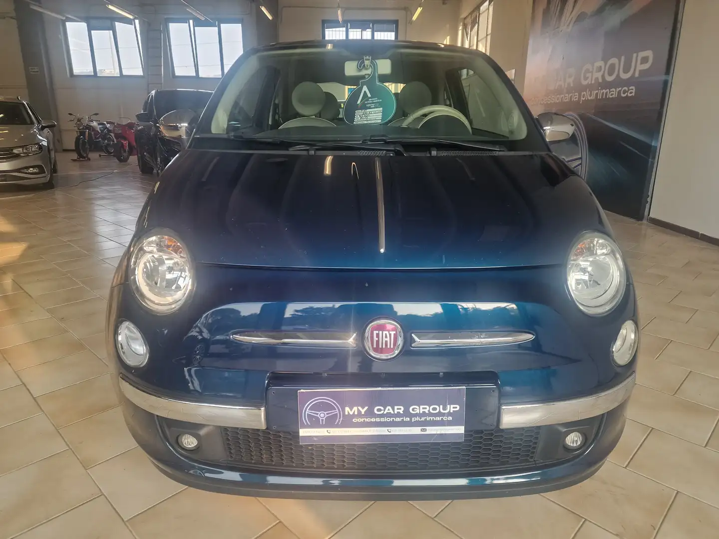 Fiat 500 1.2 Lounge 69cv Bleu - 1