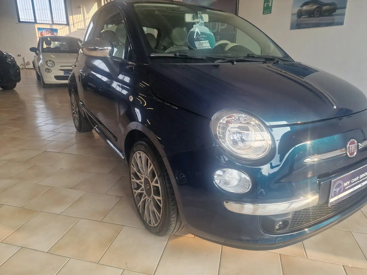 Fiat 500 1.2 Lounge 69cv Bleu - 2