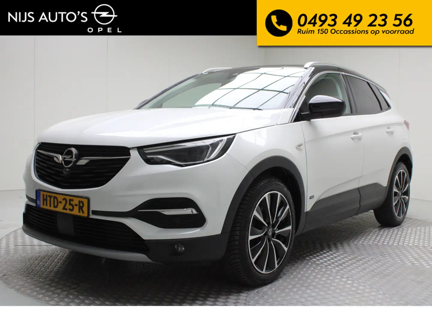 Opel Grandland X 1.6 Turbo Hybrid Ultimate | automaat | leder | cli Wit - 1