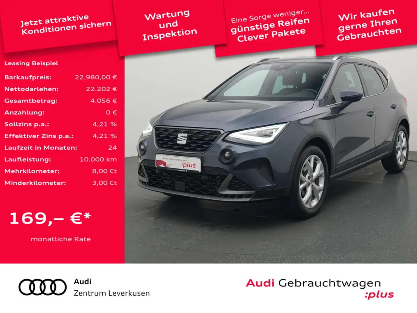 SEAT Arona VIRT KAM ACC KEYLESS SHZ Schwarz - 1