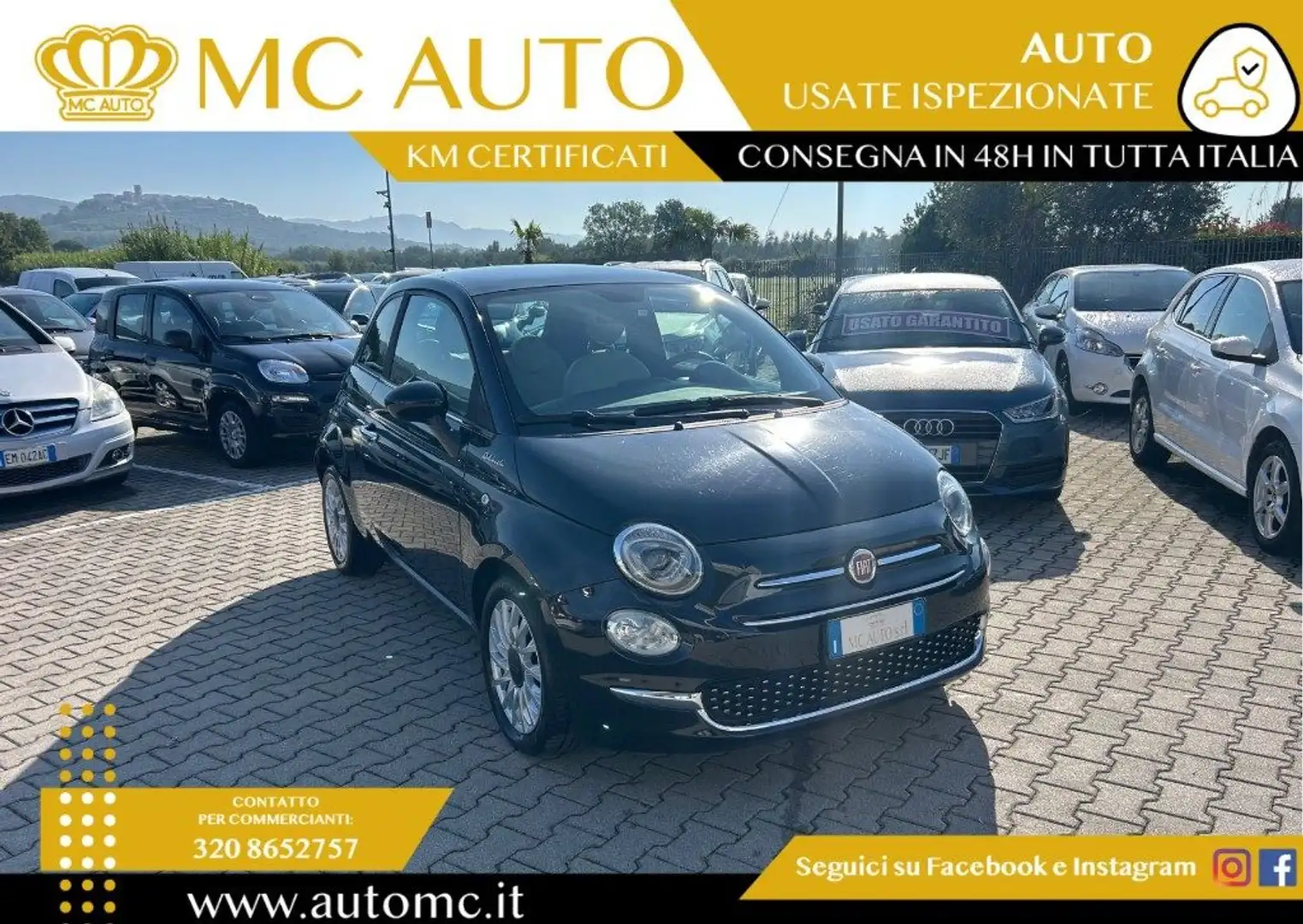 Fiat 500 1.0 Hybrid Dolcevita PROMO FINANZIAMENTO Schwarz - 1