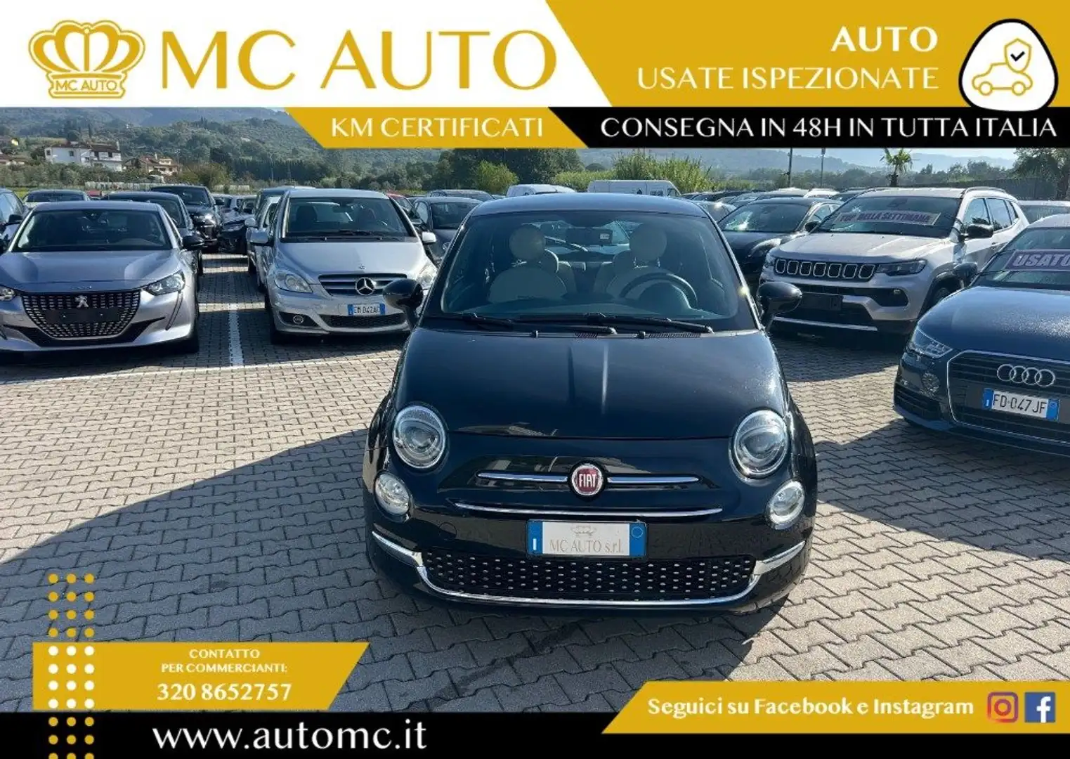 Fiat 500 1.0 Hybrid Dolcevita PROMO FINANZIAMENTO Schwarz - 2
