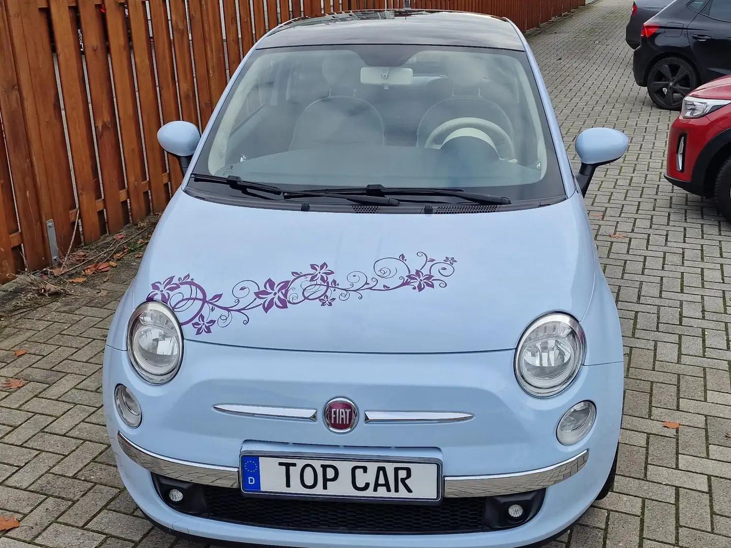 Fiat 500 Lounge 1Hand (58Tkm)Tüv Neu Blau - 1