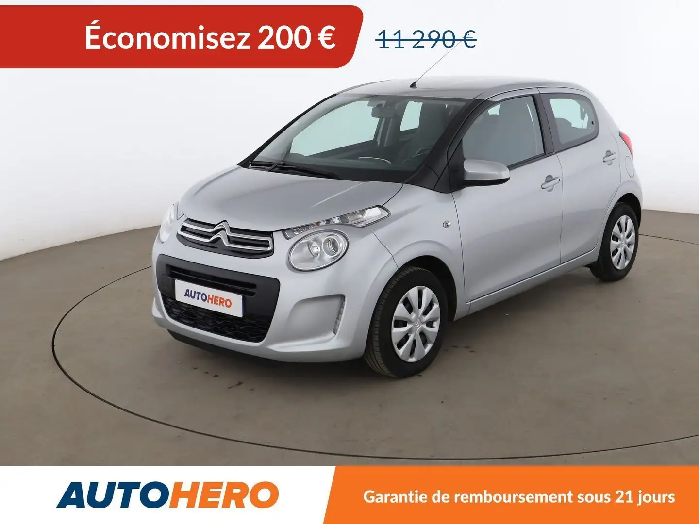 Citroen C1 1.0 VTi Feel ETG Gris - 1