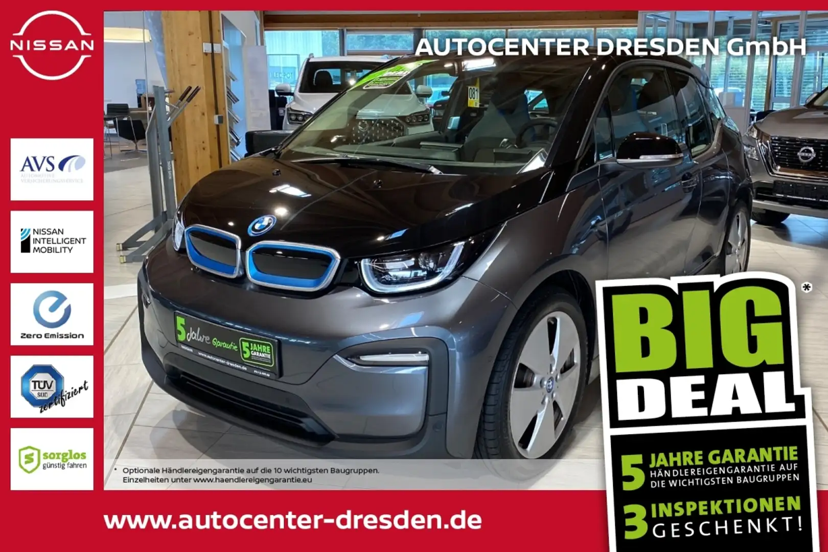 BMW i3 Basis 42kwh Navigation Kamera Sitzheizung LED Gris - 1