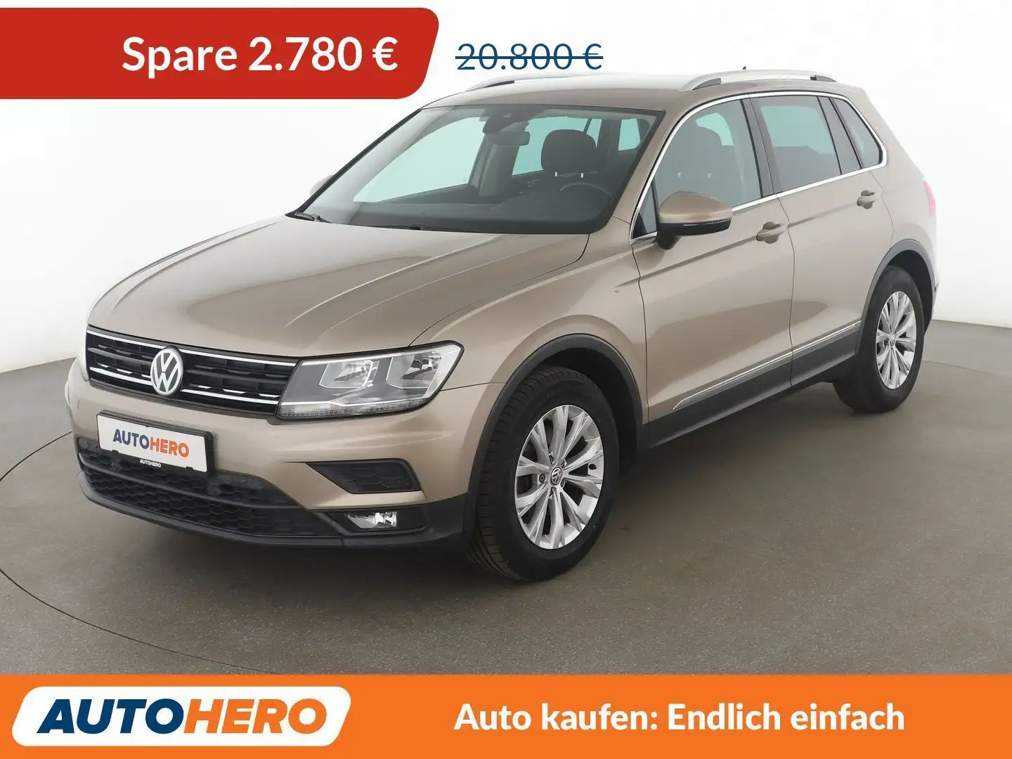 Volkswagen Tiguan 1.4 TSI ACT Comfortline BM *NAVI*PDC*AHK* Beige - 1