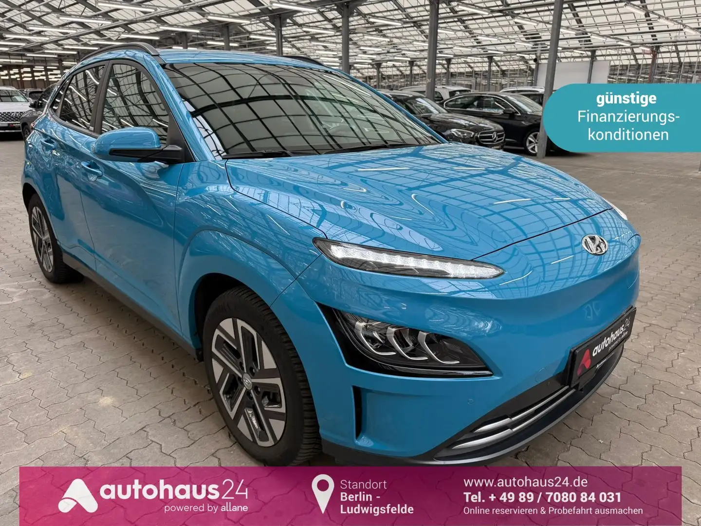 Hyundai KONA Trend 64 kWh|ACC|CarPlay|Kamera Blau - 1