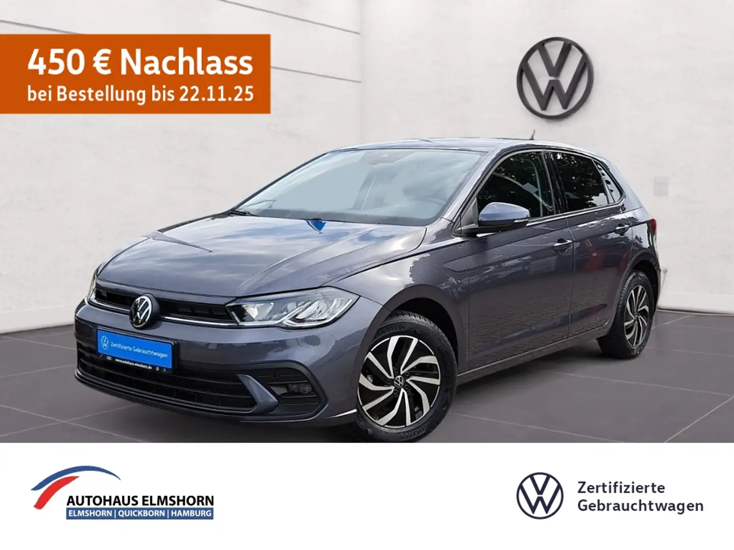 Volkswagen Polo Life 1.0 TSI DSG NAV KAM APP LED GJ-REIF DAB PDC Gris - 1