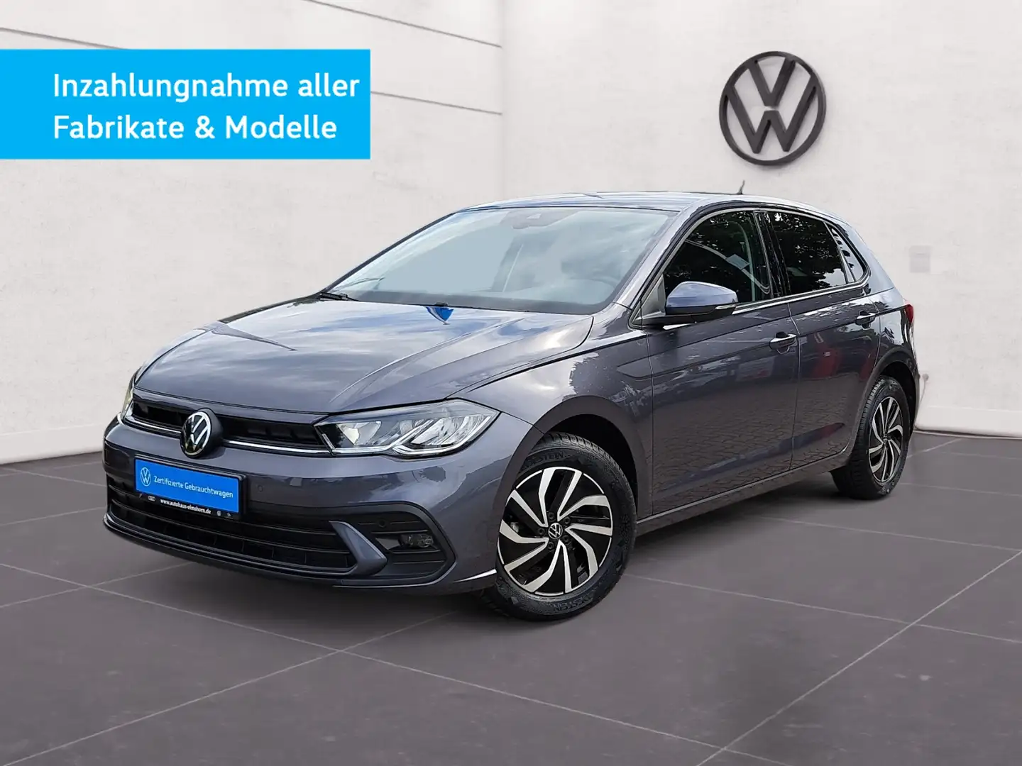 Volkswagen Polo Life 1.0 TSI DSG NAV KAM APP LED GJ-REIF DAB PDC Gris - 2