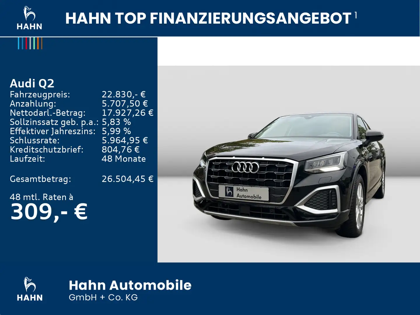 Audi Q2 30 1.0TFSI advanced Navi Sitzh PDC LED App Schwarz - 2