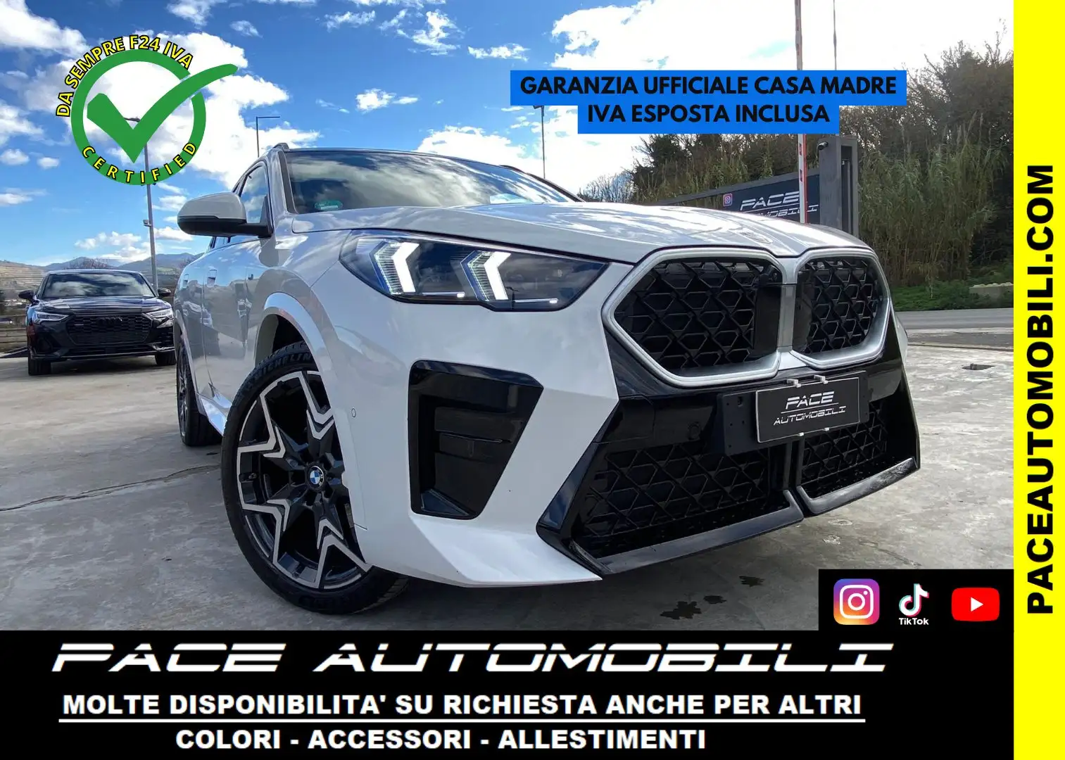 BMW X2 18D SDRIVE M SPORT M-SPORT MSPORT PRO TETTO 19" F1 Bianco - 1