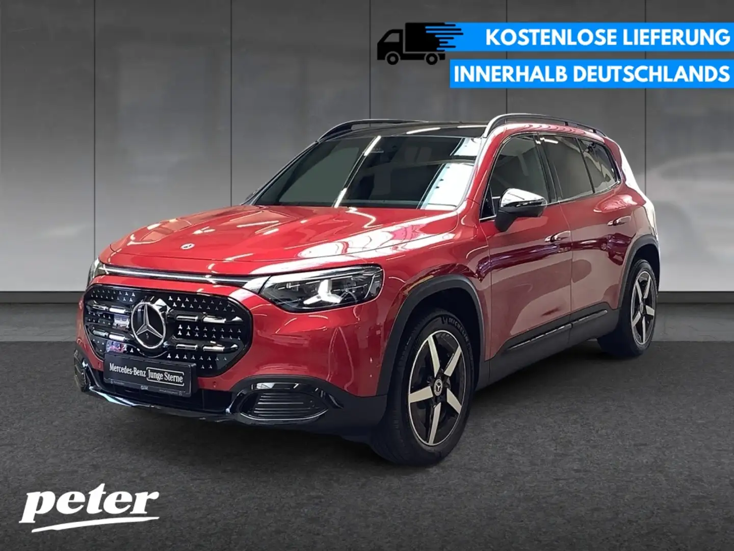 Mercedes-Benz GLB 250 + mit EQ Technologie NIGHT+MBEAM+360°+19" Rot - 1