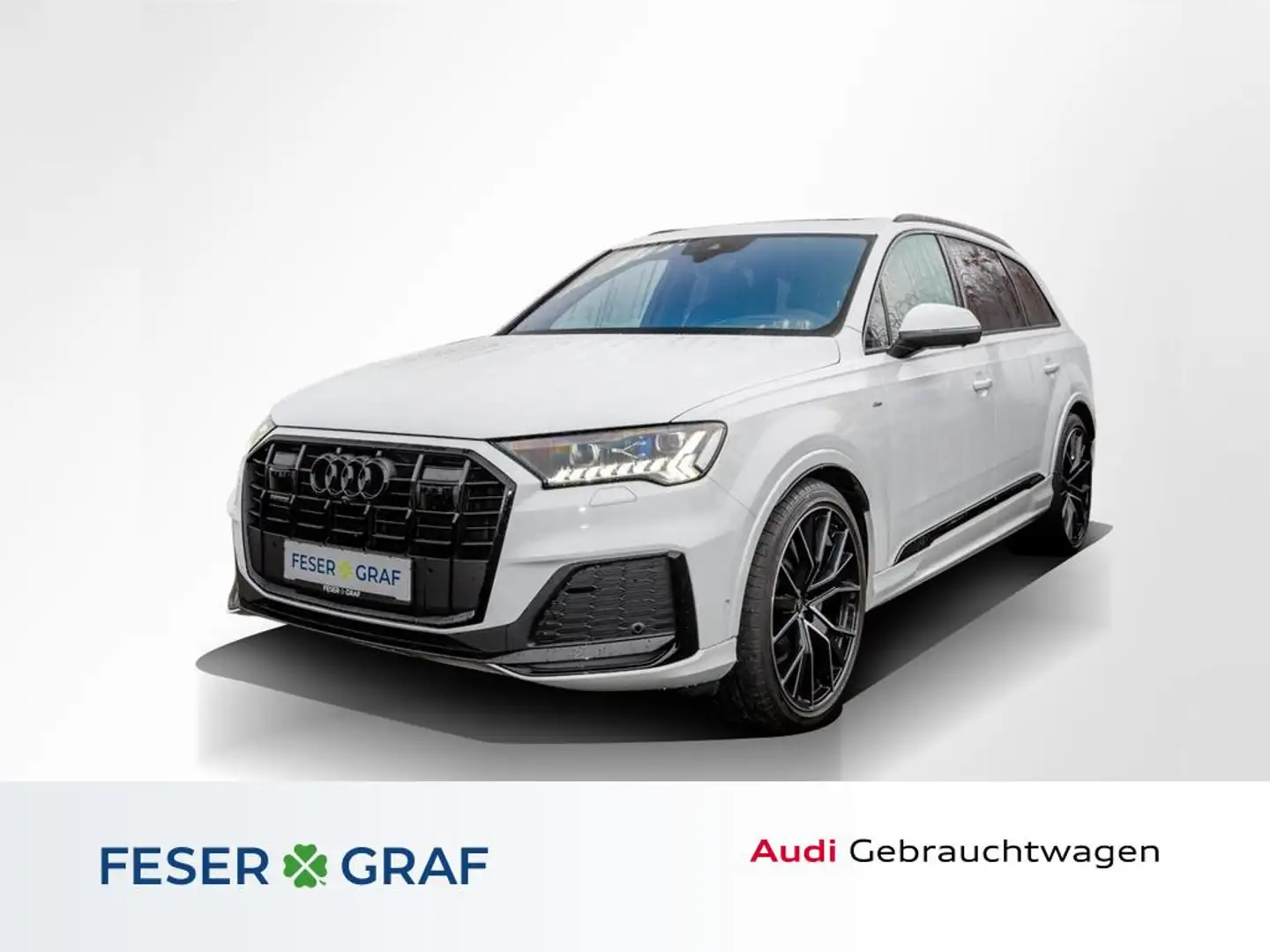 Audi Q7 50TDI 2x S line /HD-Matrix/Standhzg/Leder/Pano/HuD Weiß - 1