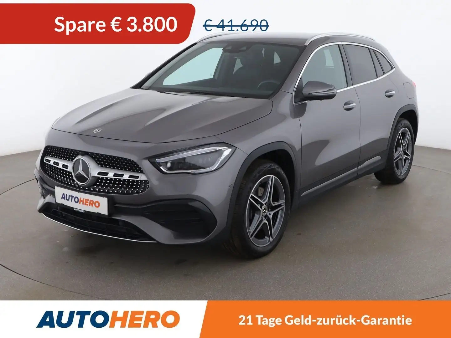 Mercedes-Benz GLA 250 GLA 250e AMG Line Aut. *HUD*MULTIBEAM*360*SPUR* Silber - 1