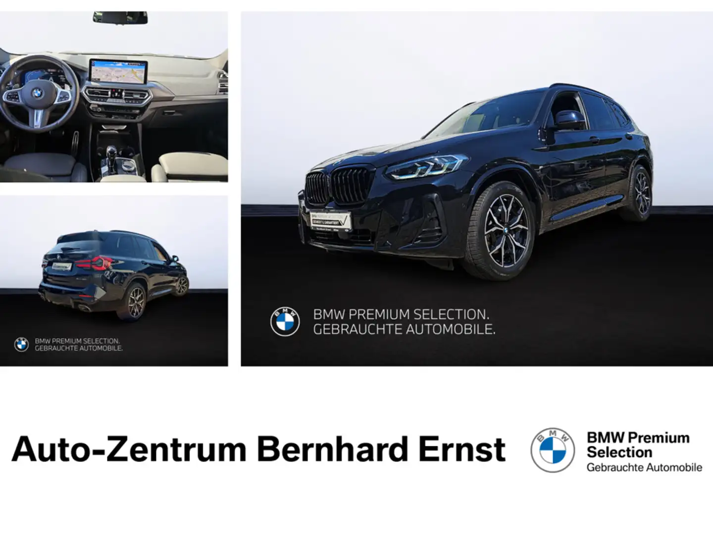 BMW X3 xDrive30i M Sportpaket Pano AHK HUD h&k Laser Schwarz - 1