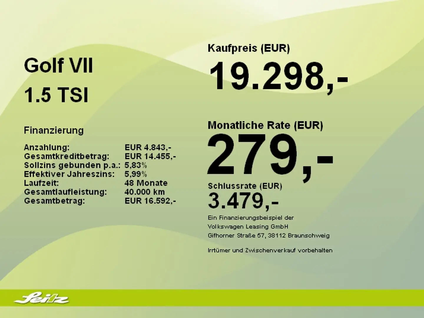 Volkswagen Golf VII 1.5 TSI Highline *LED*PDC*NAVI*SITZH* Gris - 2
