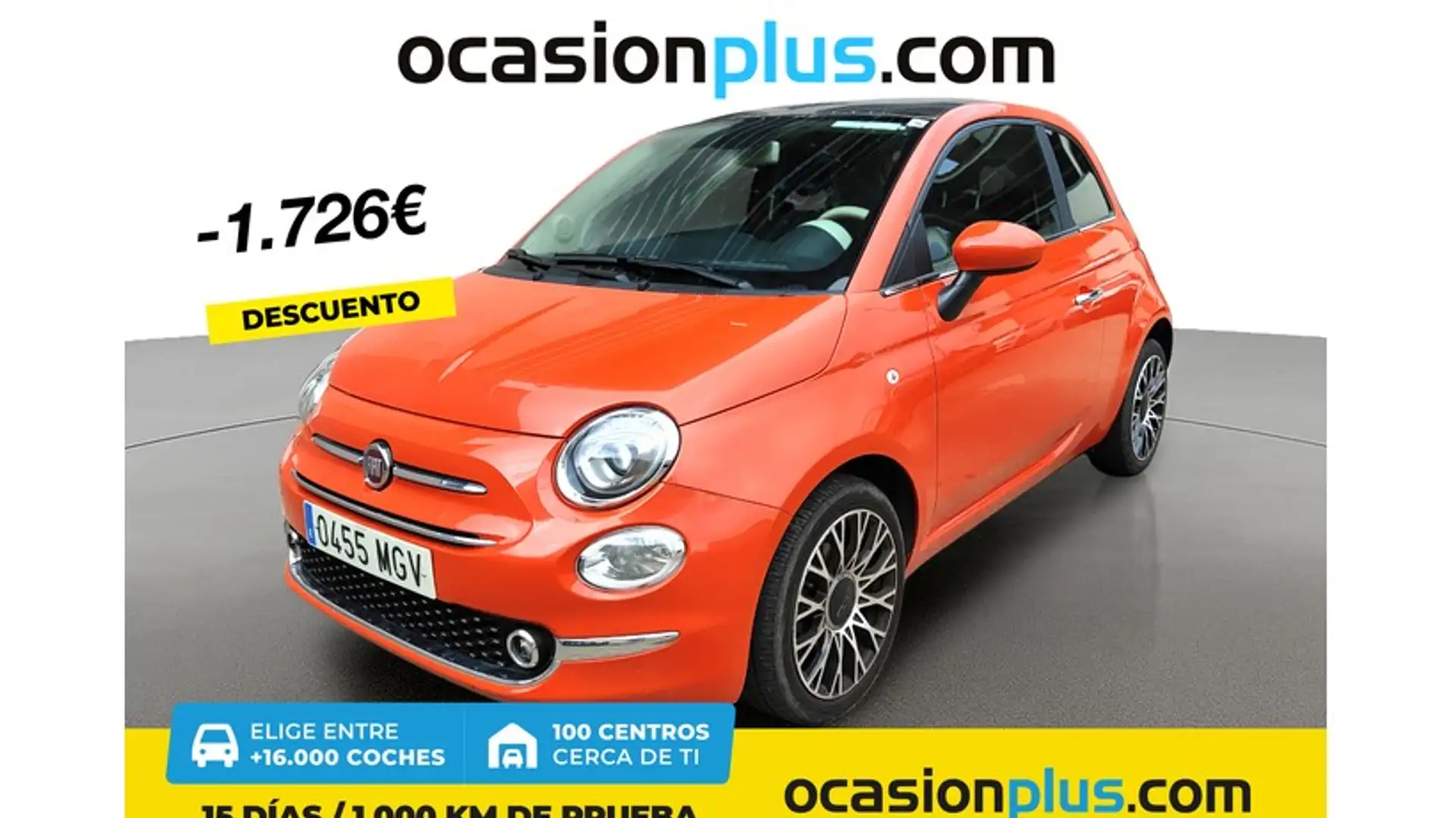 Fiat 500 1.0 Hybrid Dolcevita 52kW Orange - 1