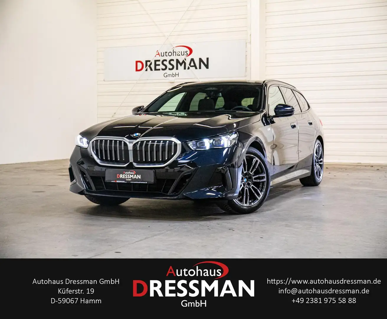 BMW 520 d M Sport HuD PANO STANDHZ HARMAN LEDER 360° Noir - 1