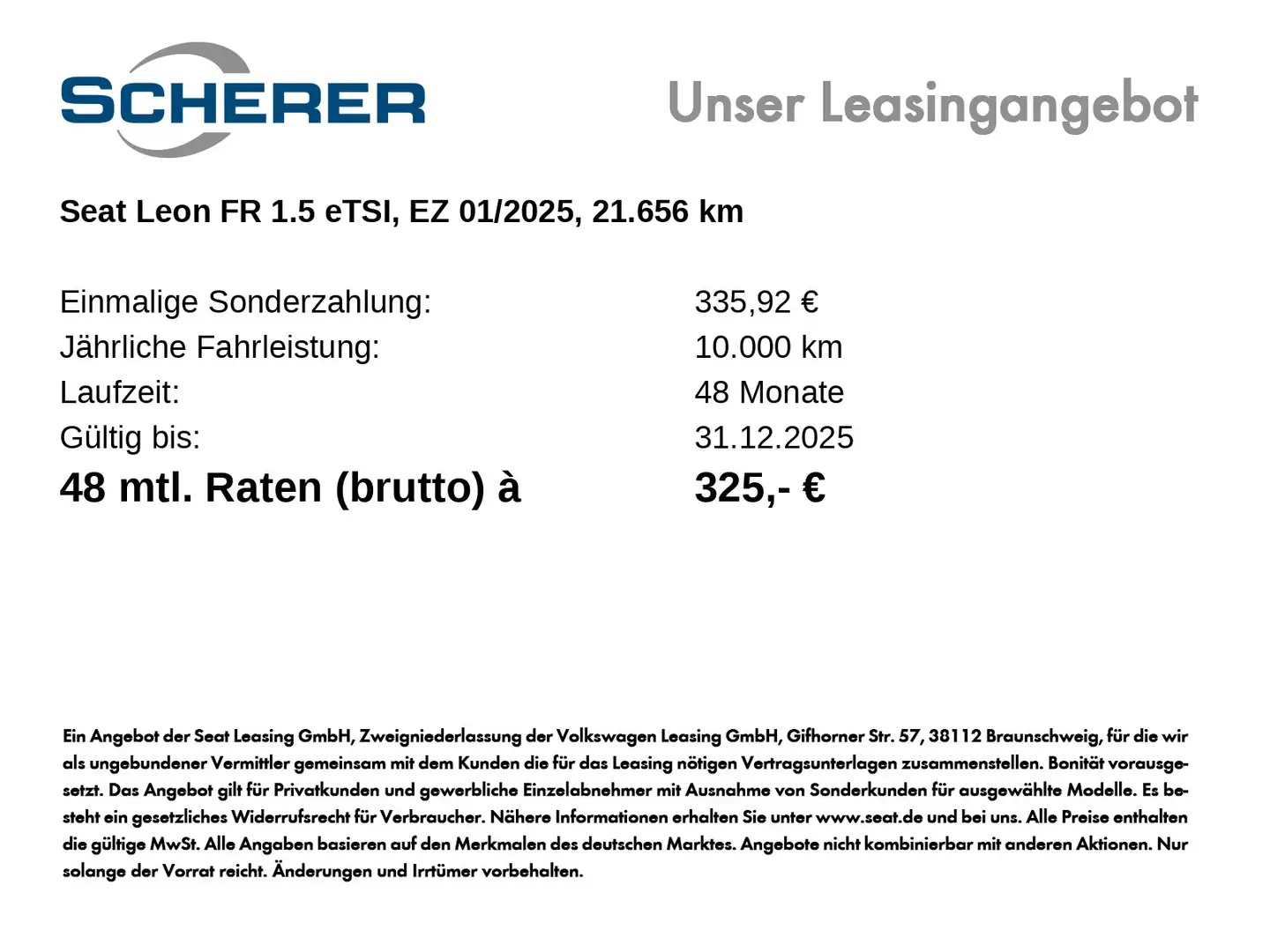 SEAT Leon FR 1.5 eTSI DSG CarPlay Rückfahrkamera Weiß - 2