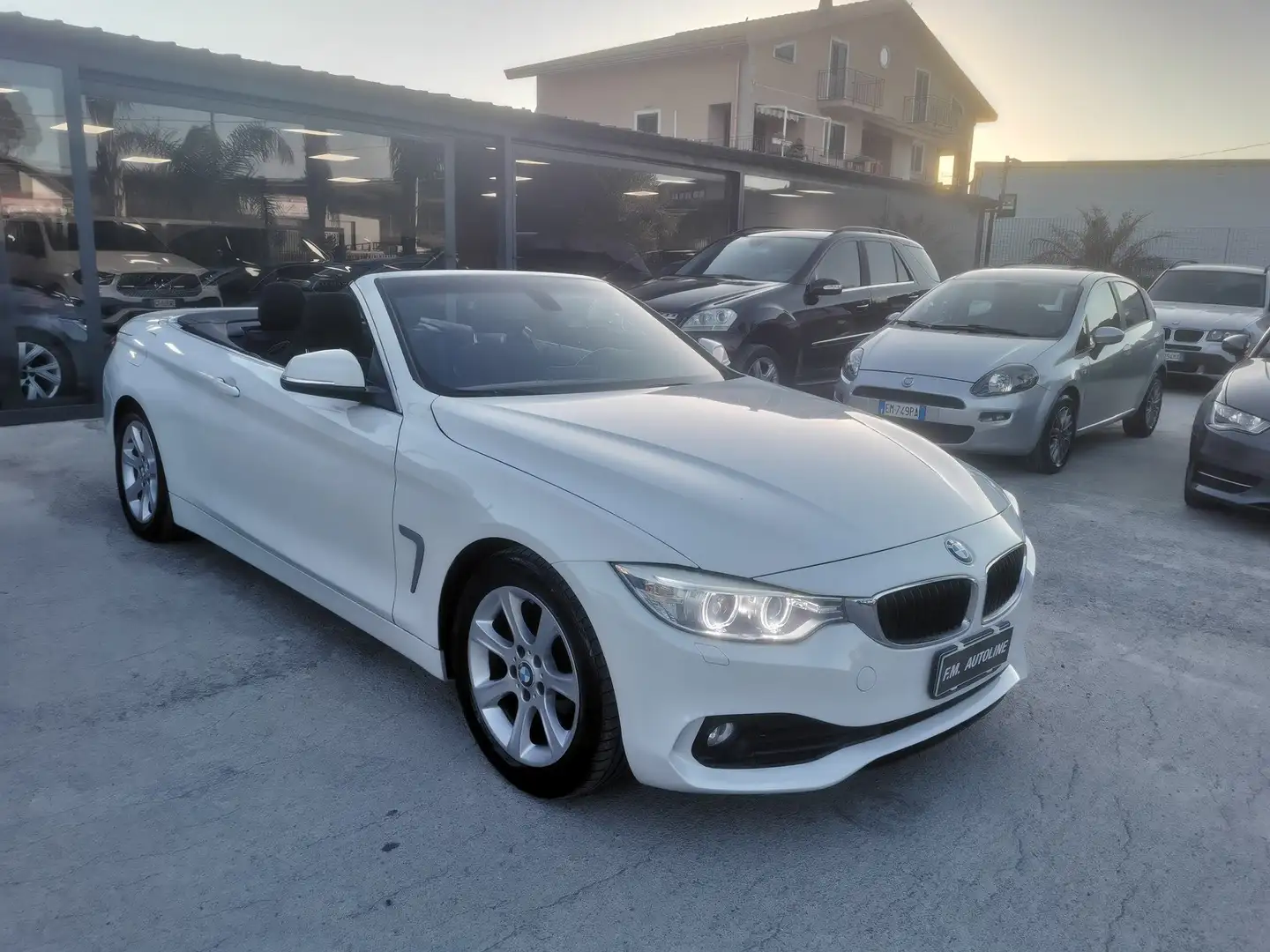 BMW 420 Serie 4 F33 2013 Cabrio 420d Cabrio Luxury 184cv Blanc - 2