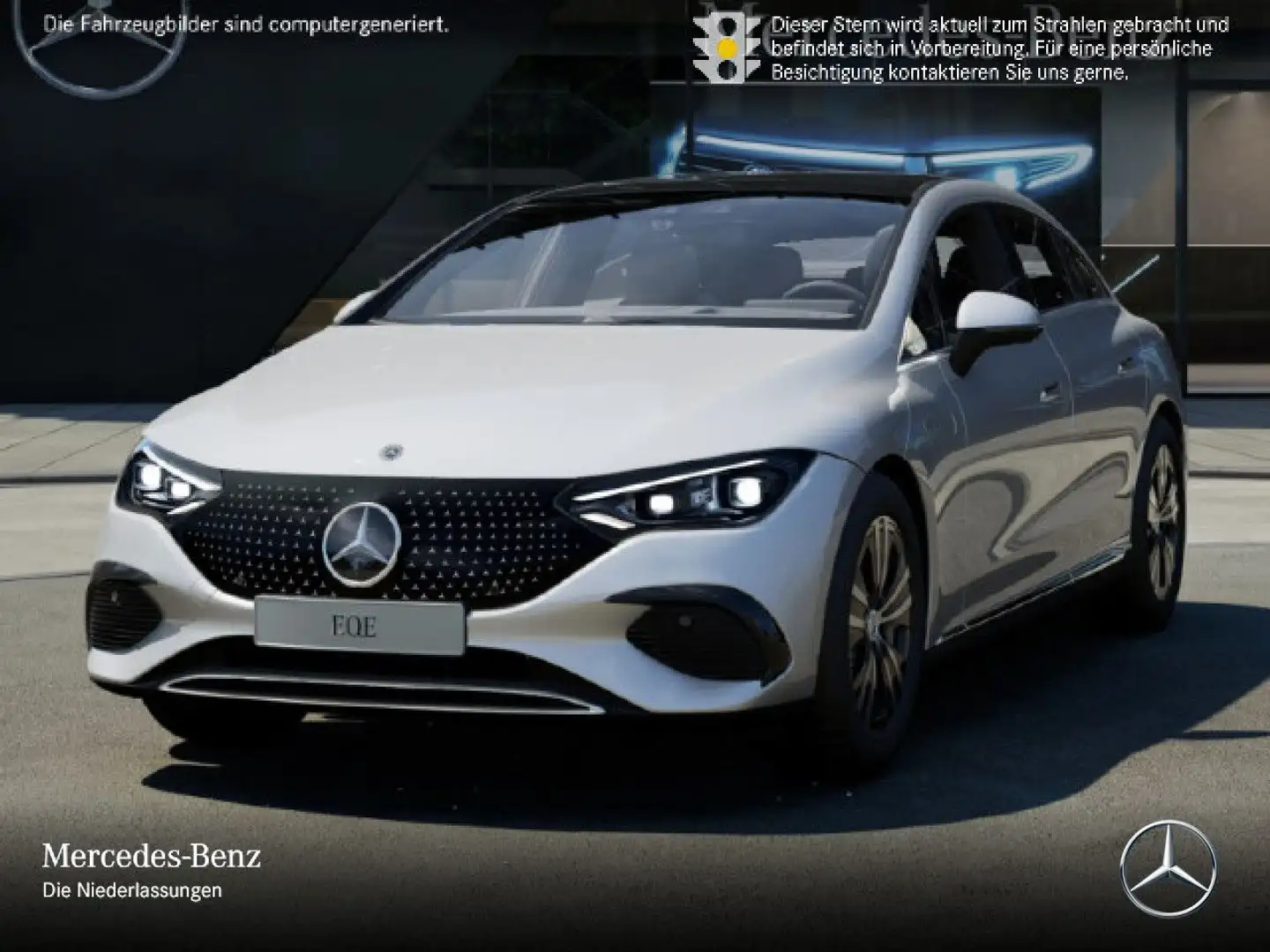 Mercedes-Benz EQE 300 Avantgarde Fahrass WideScreen 360° Pano Argent - 2