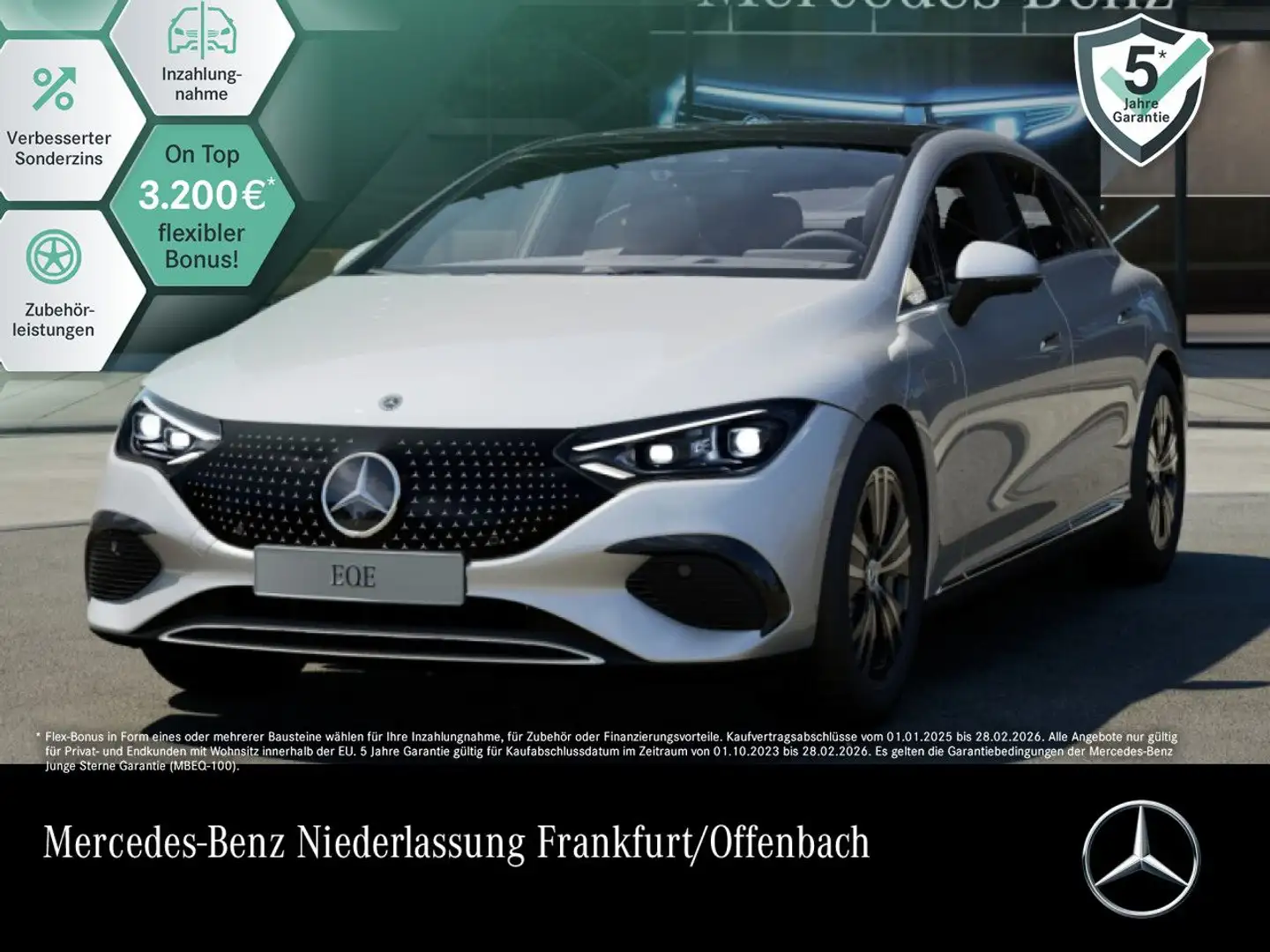 Mercedes-Benz EQE 300 Avantgarde Fahrass WideScreen 360° Pano Silber - 1