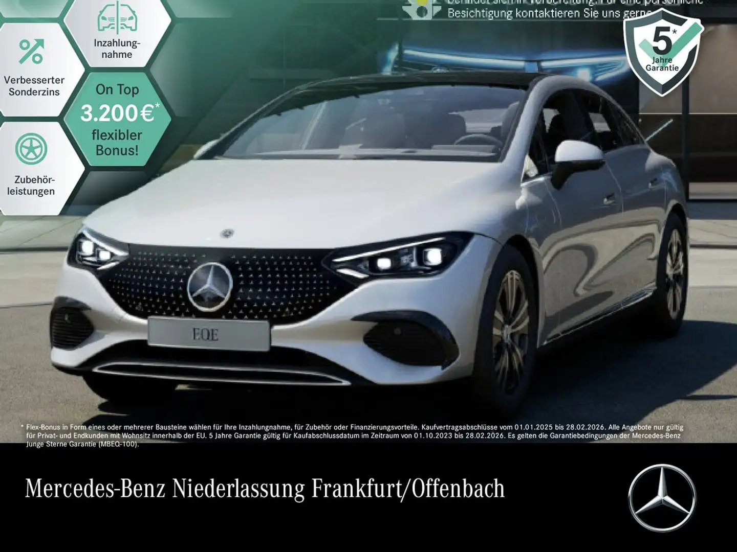 Mercedes-Benz EQE 300 Avantgarde Fahrass WideScreen 360° Pano Argent - 1