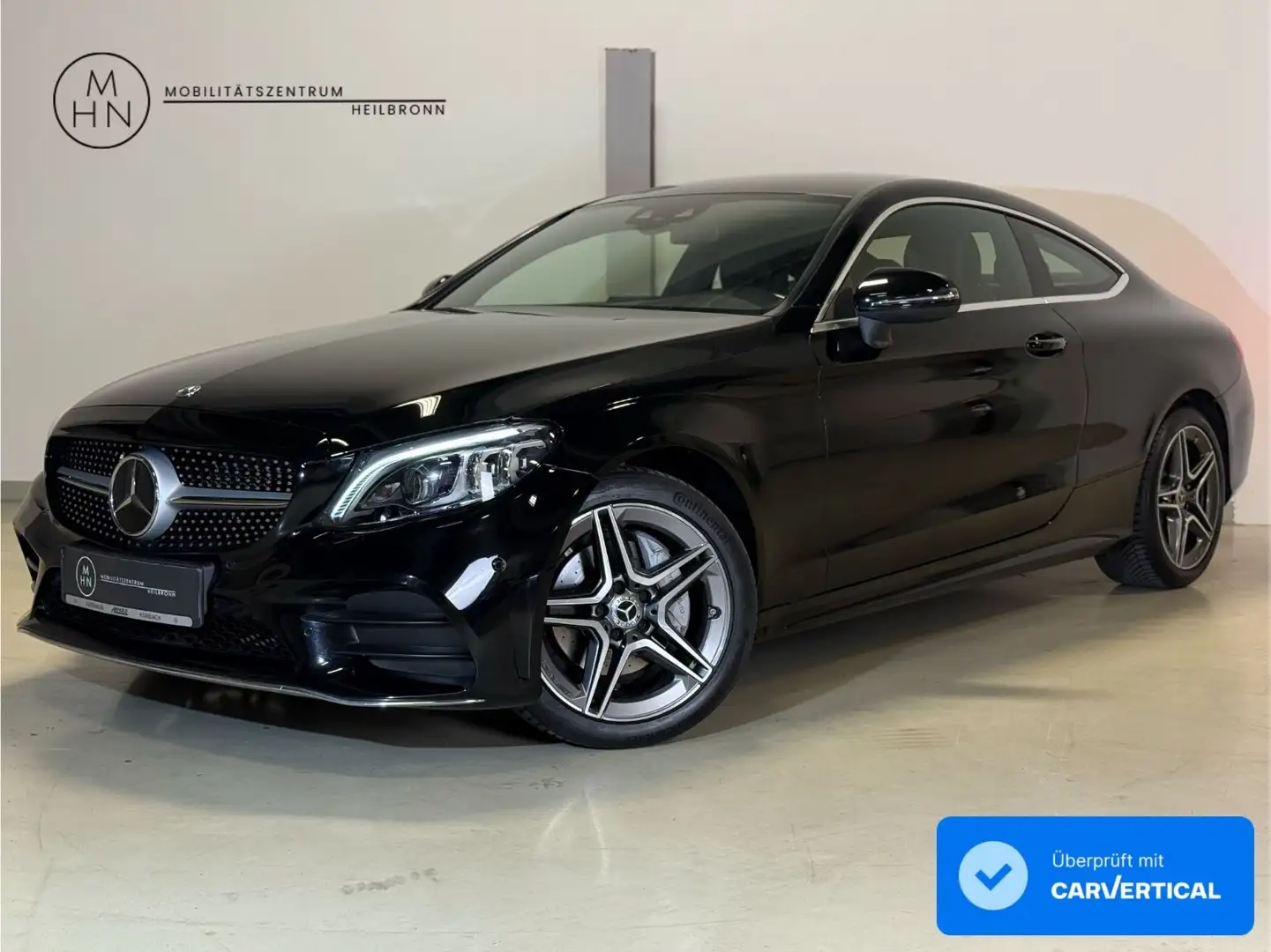 Mercedes-Benz C 220 d Coupé 4Matic AMG Line SPUR*TOTW*AMBI*KAM Schwarz - 1