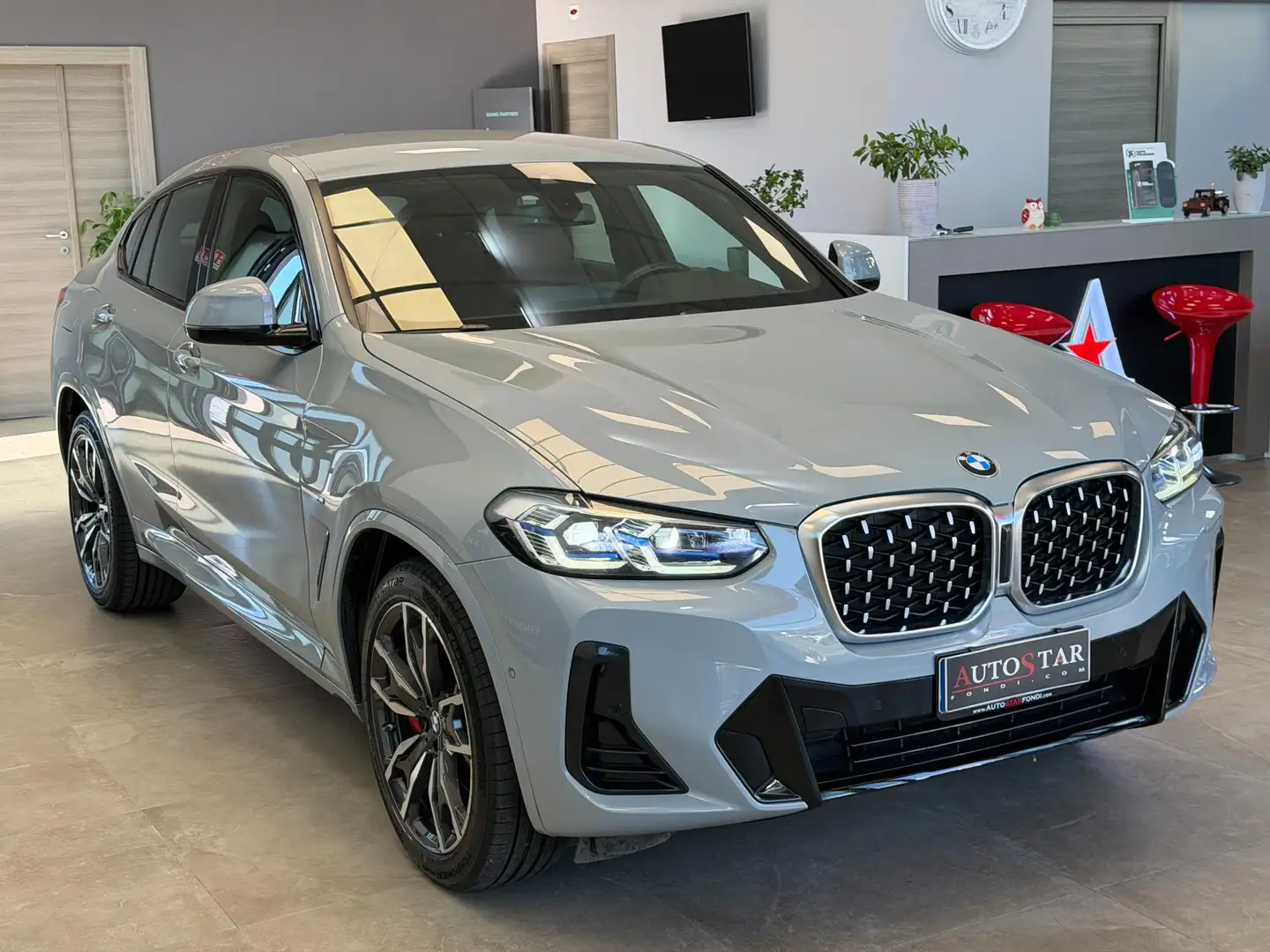 BMW X4 xdrive20d mhev 48V Msport auto Gris - 2