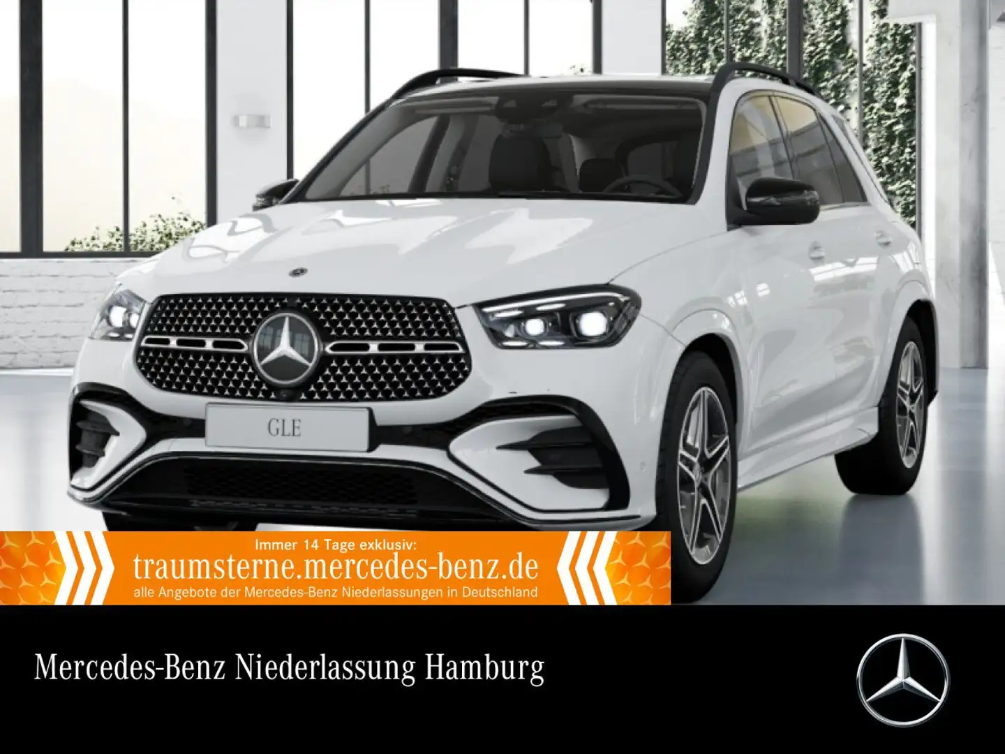 Mercedes-Benz GLE 400 e 4M AMG+NIGHT+PANO+360+AHK+MULTIBEAM+20" Weiß - 1