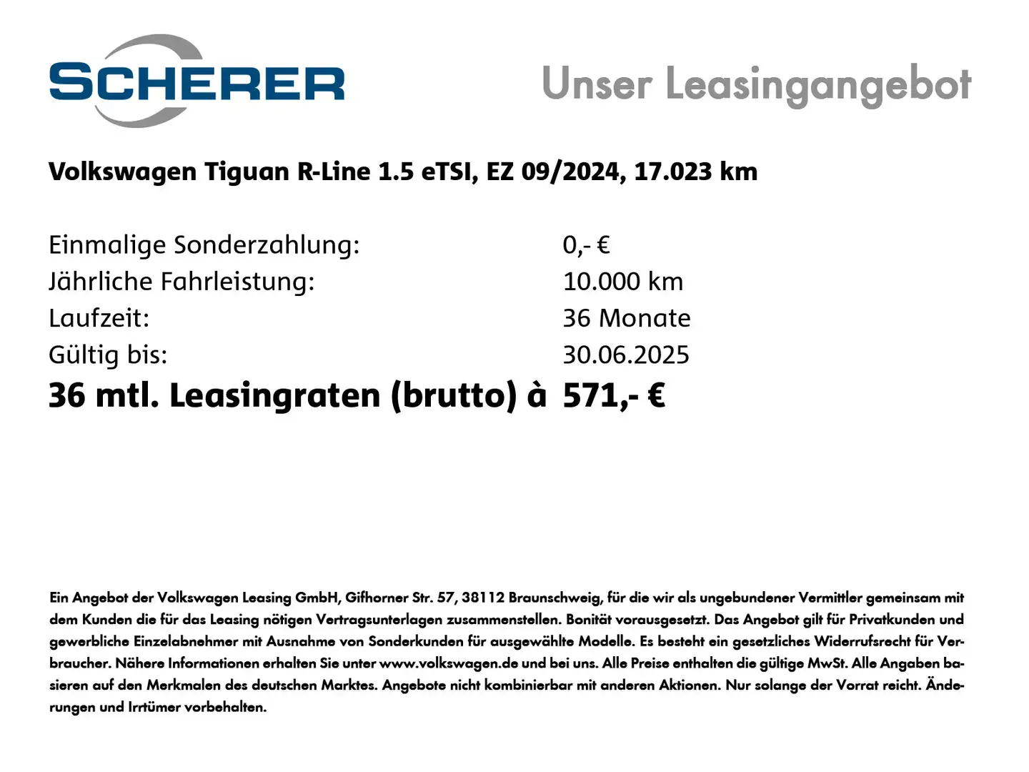 Volkswagen Tiguan 1.5 eTSI DSG R-Line, APP, Sitzh., AHK, Si Schwarz - 2