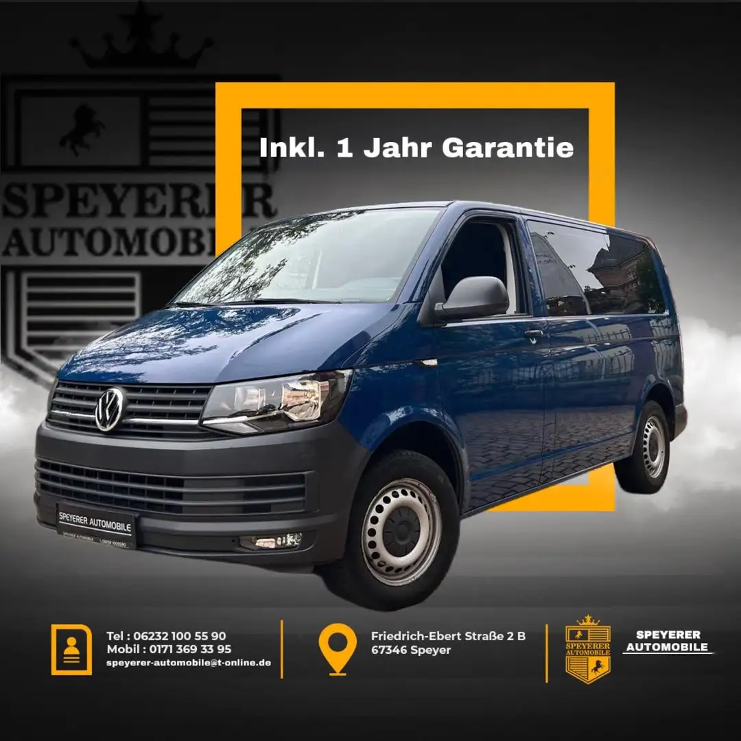 Volkswagen T6 Kombi | 8-SITZER|AHK|KLIMA|PDC|TEMPOMAT| Bleu - 1