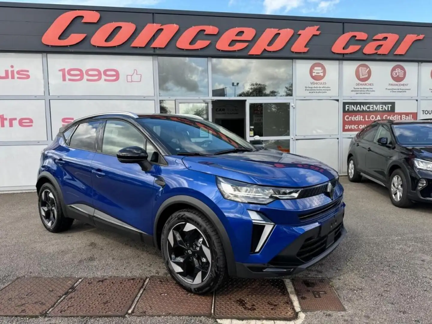 Renault Captur Techno 1.0 Tce 100cv GPL + Rails de toit + NEUF 0K Bleu - 1