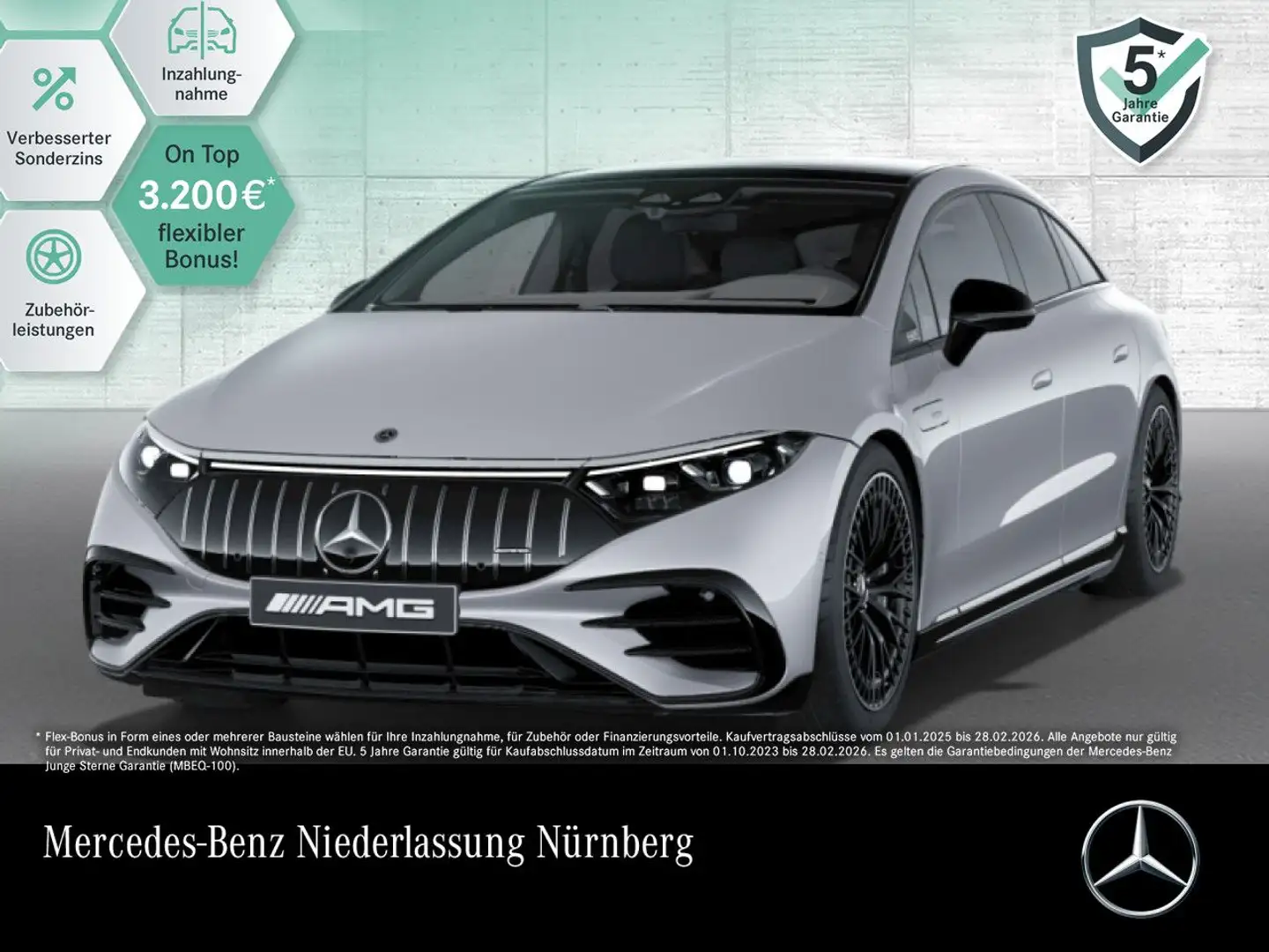Mercedes-Benz EQS 53 AMG 4M Burmester 3D Fahrass 360° Pano HUD Silber - 1