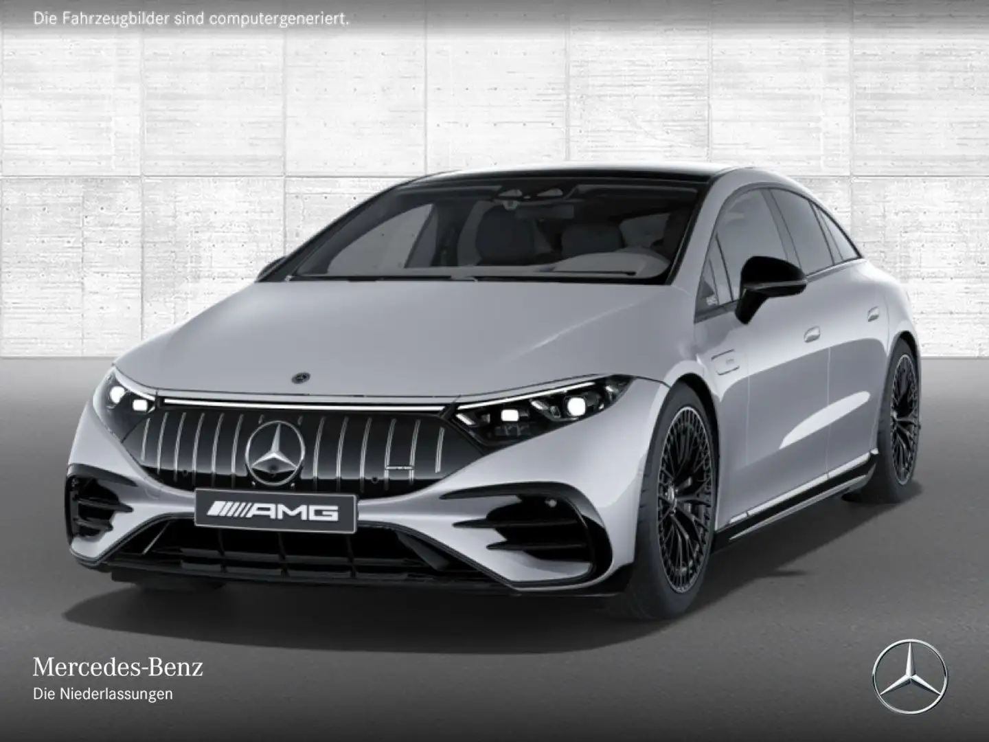 Mercedes-Benz EQS 53 AMG 4M Fahrass Airmat Pano Burmester Distr. Silber - 2