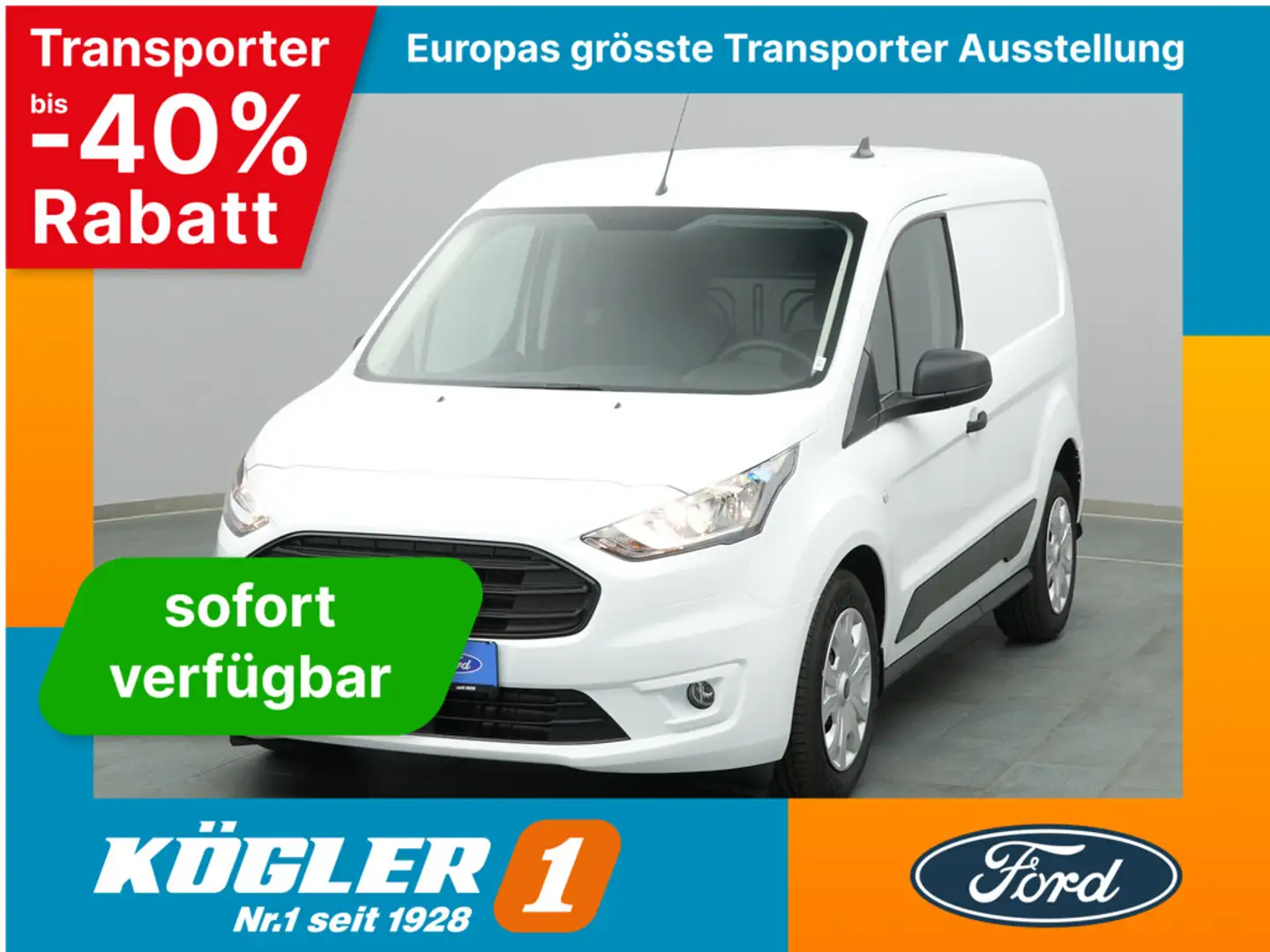 Ford Transit Connect Kasten 210 L1 Trend 100PS Blanc - 1