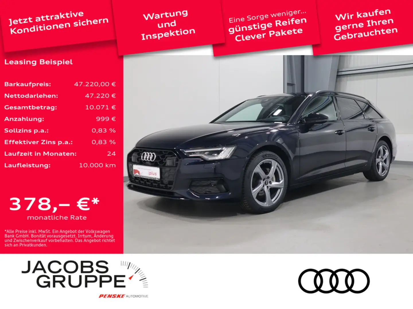 Audi A6 Avant 35 TDI advanced*Pano*Matrix*TopView * Blau - 1