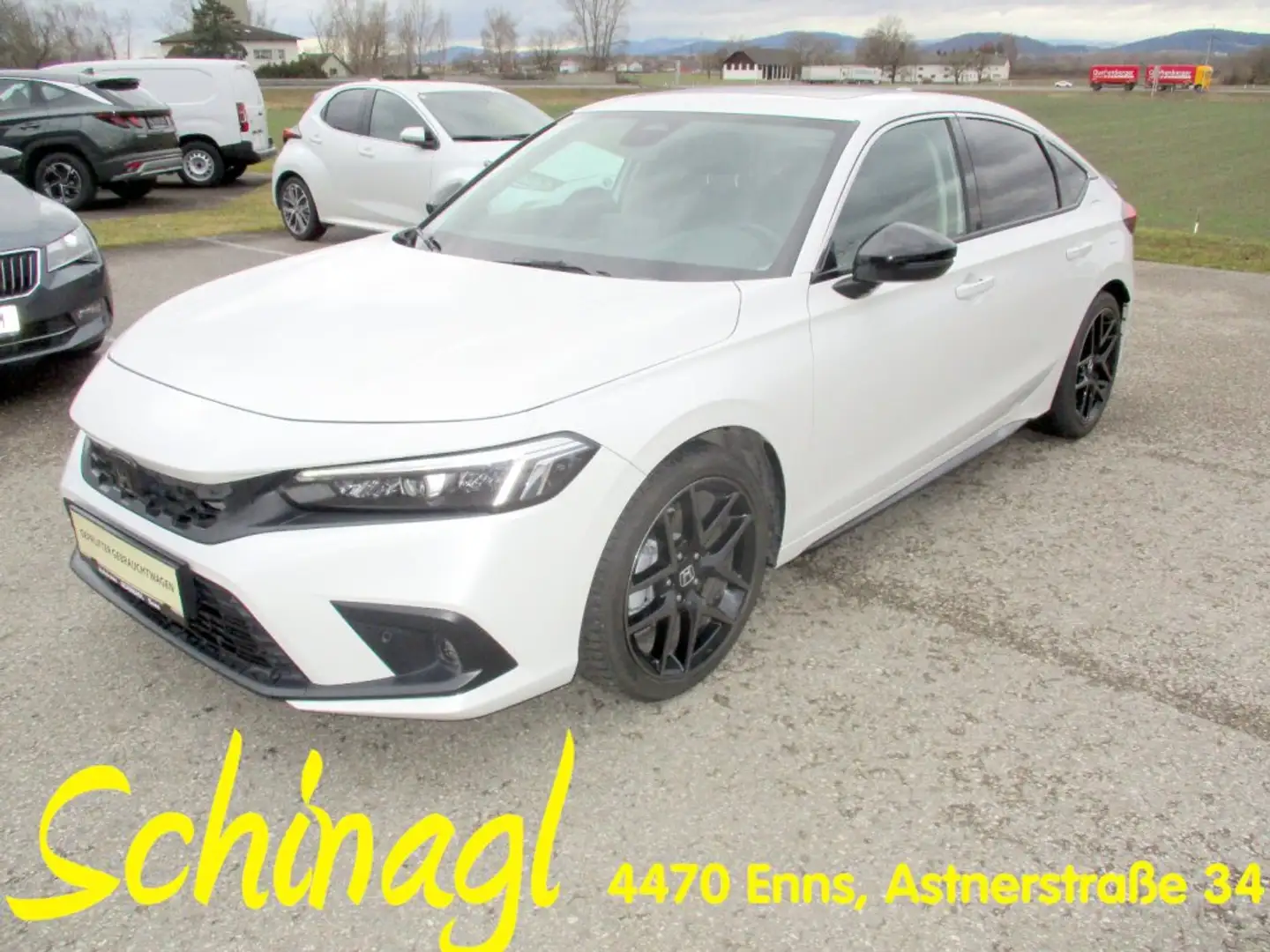Honda Civic 2,0 i-MMD Hybrid Advance e-CVT Aut Weiß - 1