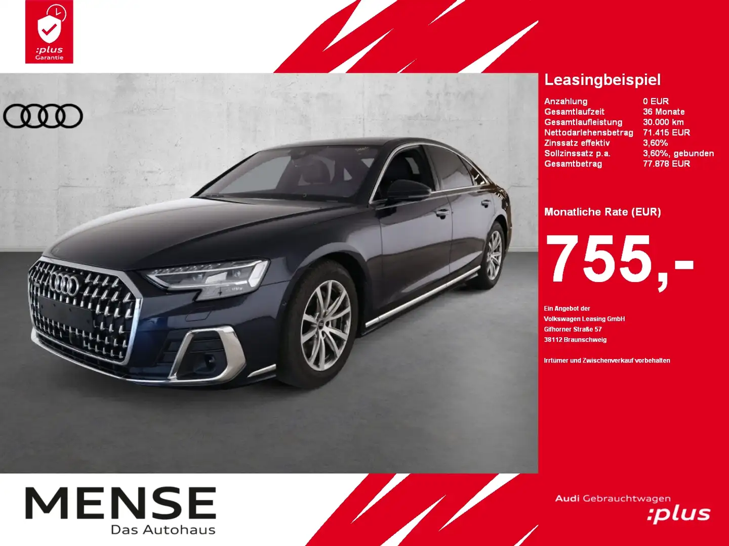 Audi A8 50 TDI quattro tiptronic |Matrix|Luft|Pano|LM Albastru - 1
