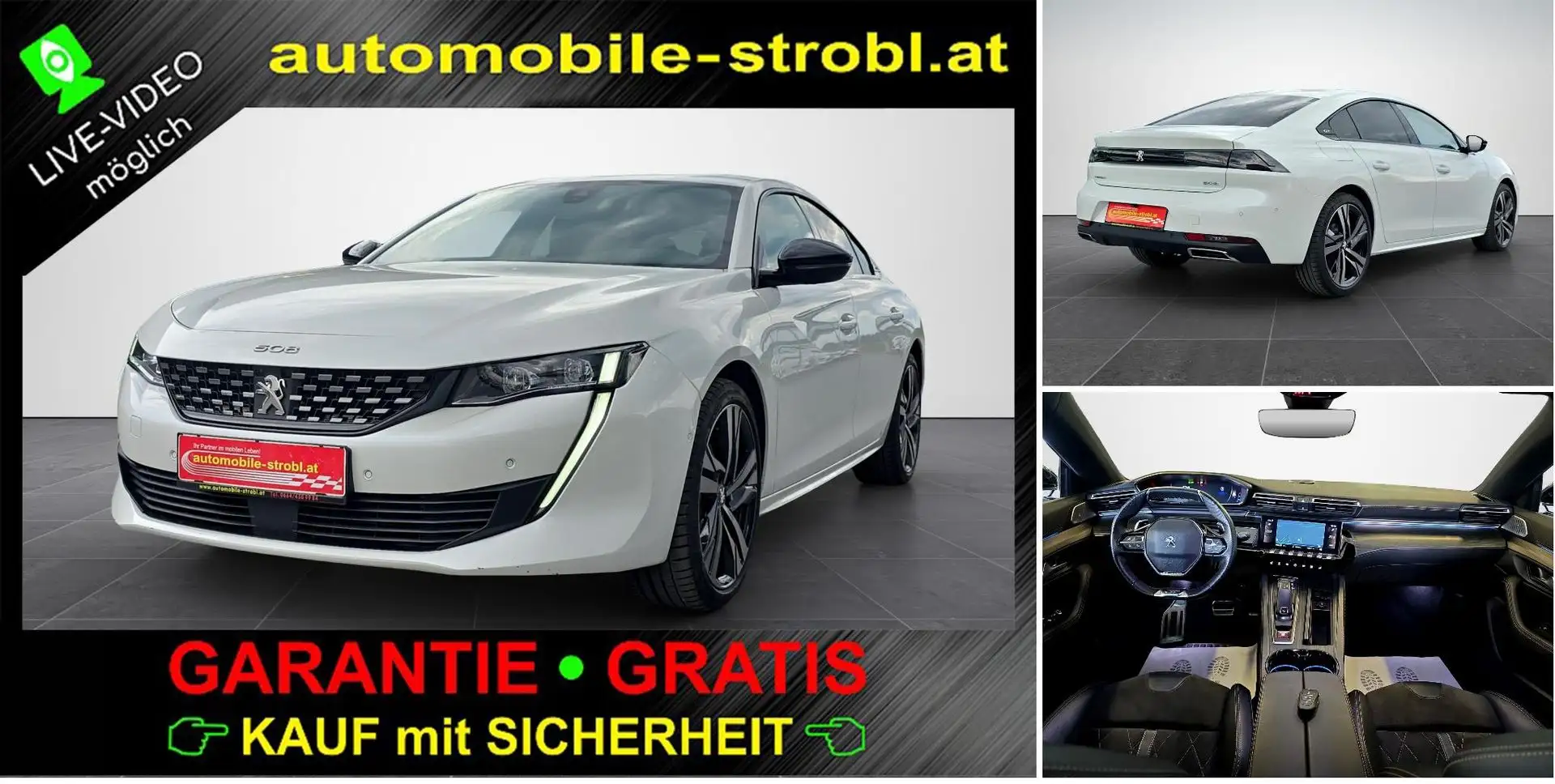 Peugeot 508 HDi 130 GT Pack LED ACC Virt.C GARANTIE Weiß - 1