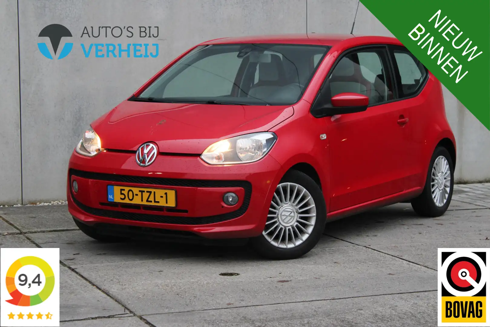 Volkswagen up! 1.0 High Up! BlueMotion / AIRCO / LM VELGEN Rouge - 1