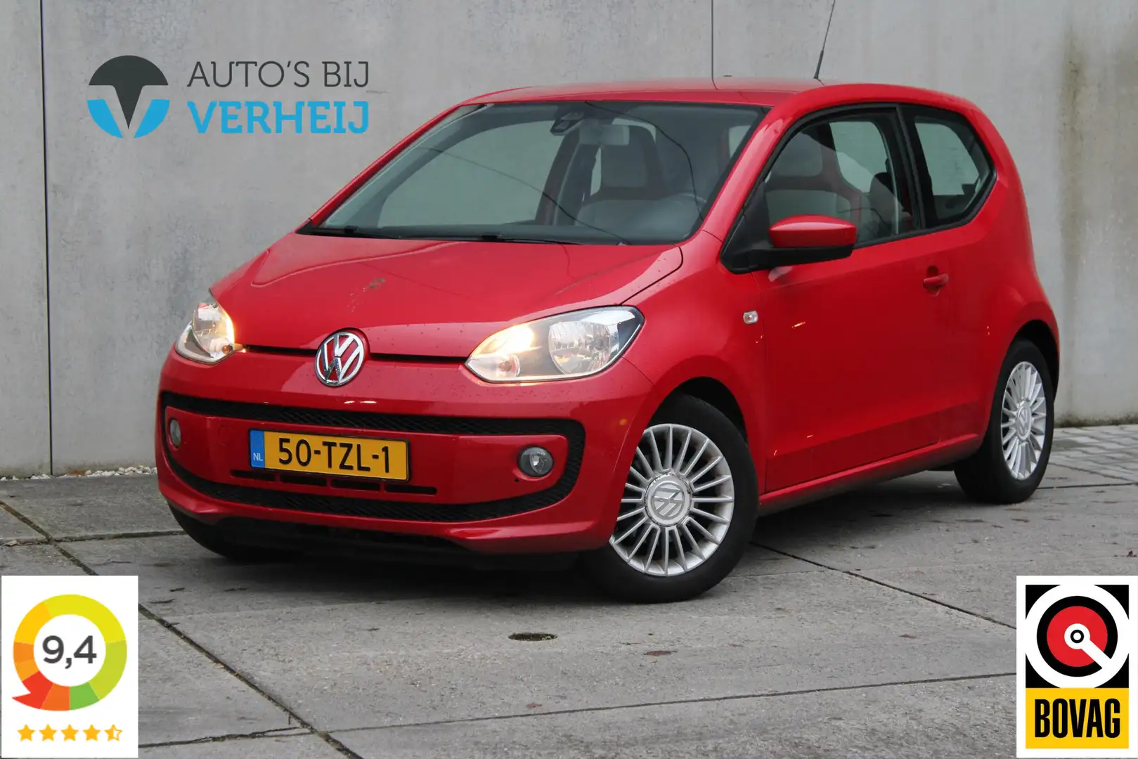 Volkswagen up! 1.0 High Up! BlueMotion / AIRCO / LM VELGEN Rosso - 1