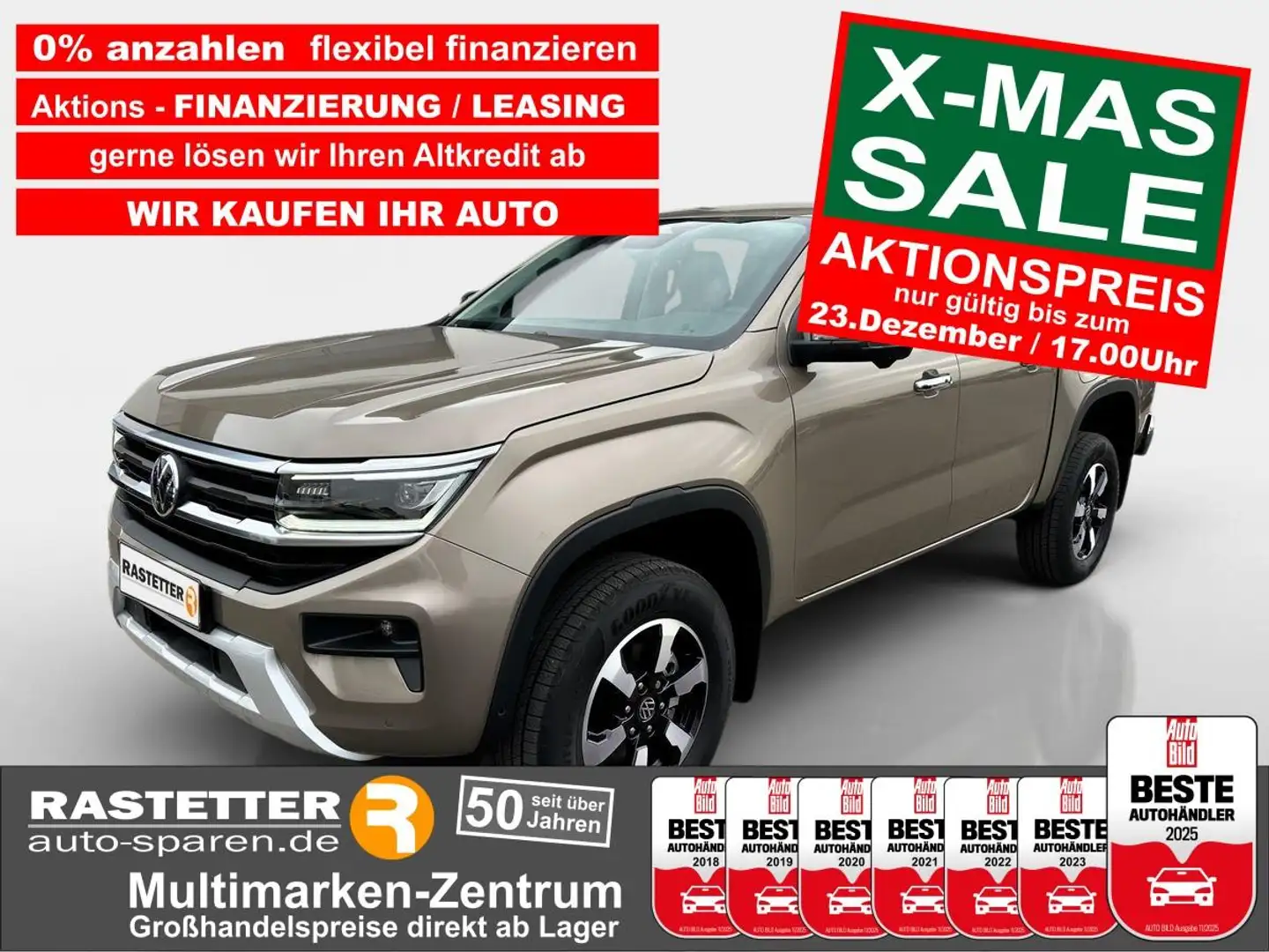 Volkswagen Amarok TDI Style 5Jahre+Cover+Standhzg+AHK+Matrix+Navi+36 Bej - 1