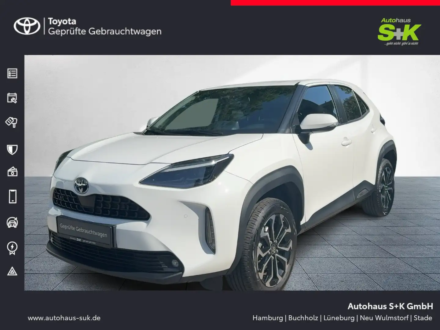 Toyota Yaris Cross +1,5-l-VVT Hybrid+Carplay+R-Kamera+ Blanc - 1
