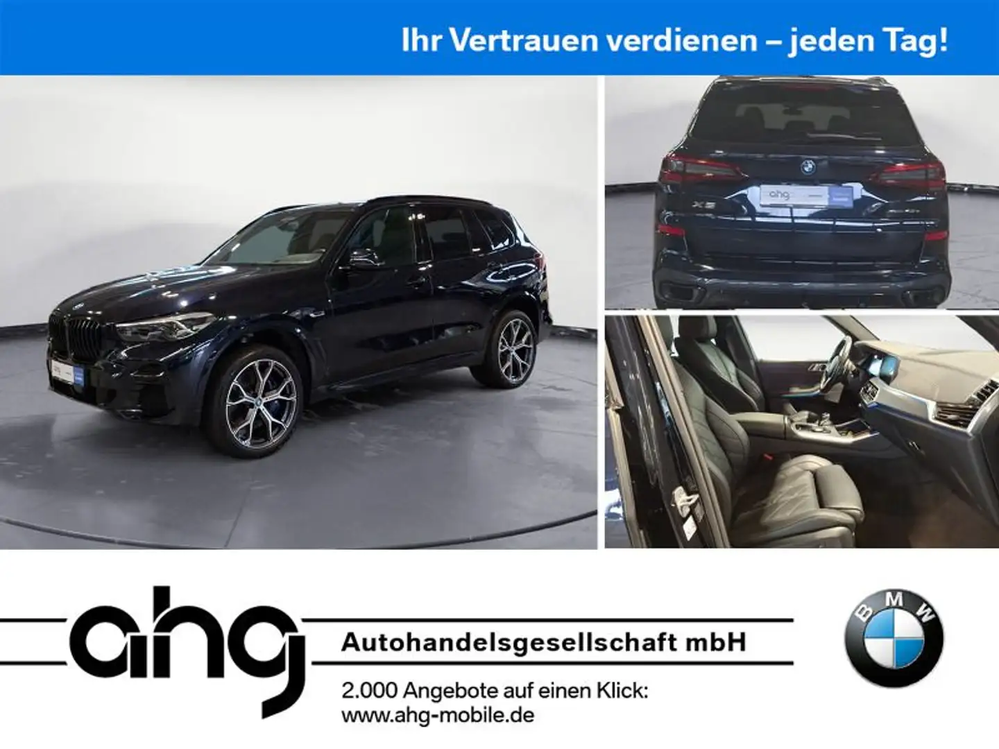 BMW X5 xDrive45e M Sport AHK Head-UP Schwarz - 1